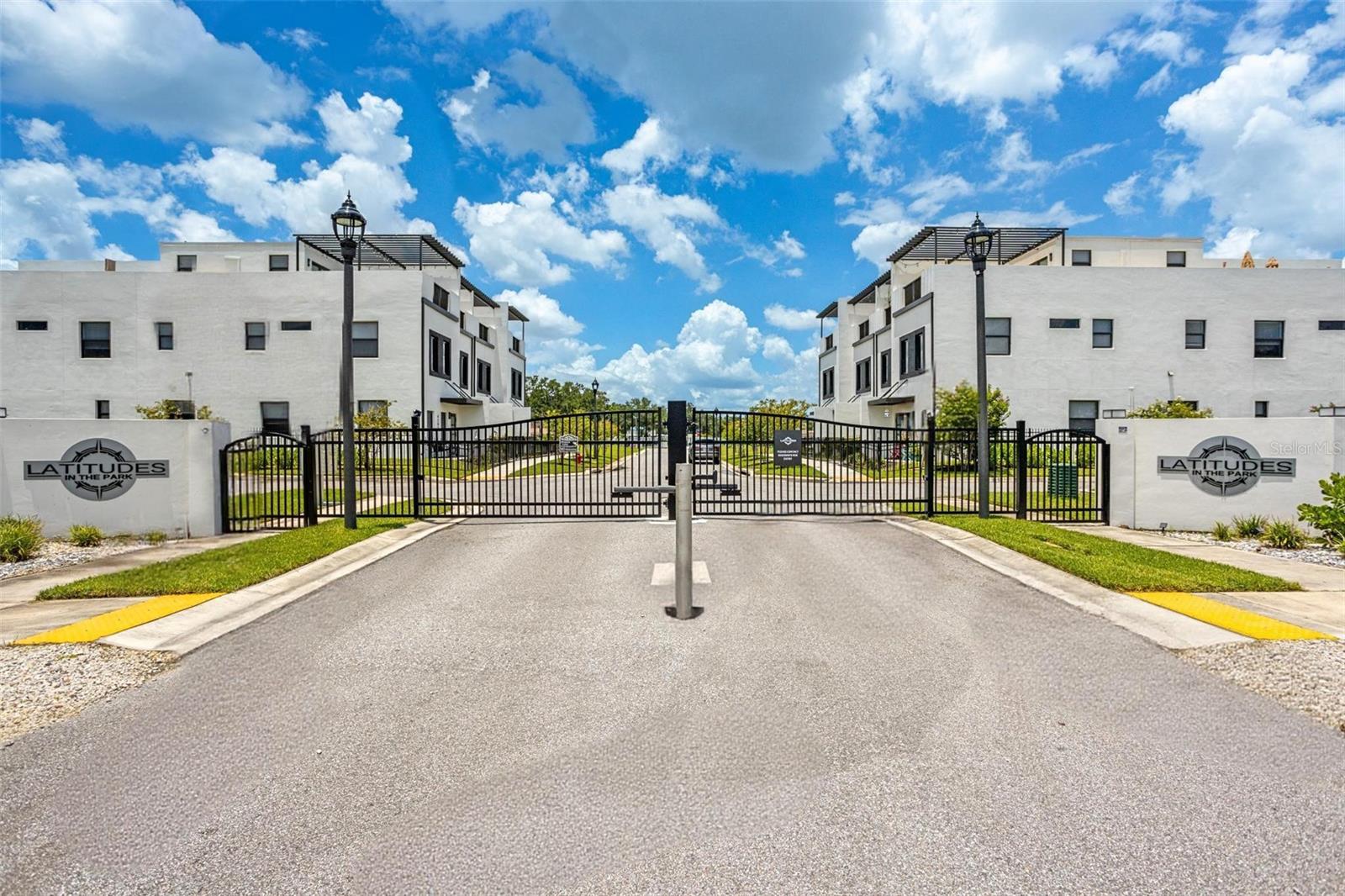 One or more photo(s) has been virtually staged. PHASE 2 OF CONSTRUCTION has started! This is our last interior unit available in phase one of construction! Exclusive builder incentives offered on this unit!!! Welcome to the brand new Latitudes in the Park, where luxury living reaches new heights in the heart of Pinellas Park. This exclusive gated community sits high and dry 21 feet above sea level ( say goodbye to flood insurance) l! THIS COMMUNITY QUALIFIES FOR 100% financing!!! We are glad to announce the community pool is COMPLETED! This community will feature 25 units when completed, This is the LAST interior unit in this phase of construction, additional builder incentives available for this unit!! These three-story residences, complete with massive rooftop terraces, embody contemporary living, showcasing an open floor plan seamlessly fusing kitchen, dining, and living spaces. The kitchen, a culinary haven, boasts quartz countertops, solid wood cabinets, and a large island, effortlessly blending style with functionality, distinguished by 10-foot ceiling heights. The primary bedroom is on the second floor and features a huge walk-in closet, an en-suite bathroom adorned with high-level finishes, including a generous walk-in shower and dual vanities. An additional bedroom is down the hall as well as an office or den that could easily be used as third bedroom. Ascend to the third floor, where the bonus loft leads to your rooftop terrace a haven with two sitting areas, water, and electric connections for a potential outdoor kitchen. Each townhome includes a 2 car garage and private driveway in the back. Embrace MAINTENANCE FREE living in this community where the community will pressure clean the buildings for you, water the lawn, mow the yards, maintain the landscaping and paint the buildings for you. You'll feel safe in this solid 3 story all concrete block construction, with ESW hurricane impact-rated windows and doors. To enhance the appeal, the builder extends a generous 2-10 warranty. For an additional bonus, this unit comes with complete with upgraded blinds, and closet built outs. There is still time to add even more upgrades if the buyer chooses. Latitudes in the Park immerses you in a thriving community. Pinellas Park is an emerging arts hub with galleries, the Pinellas Arts Village, monthly block parties, a local performing arts center, and an array of cafes, shops, and dining experiences. The neighborhood's friendly atmosphere, small businesses, green spaces, and beach community vibe offer exceptional value in the Tampa Bay area. Enjoy proximity to award-winning beaches, nature trails, museums, universities, and major airports. Nearby St. Petersburg and Tampa provide access to championship sports teams, concert venues, theme parks, and a diverse range of dining and shopping options. For an added plus Massey brewery has confirmed they are breaking ground right down the road, along with a new downtown area. For an added perk, every home owner will receive a 1 year gym membership to the brand new UFC gym, set to open July 2025. Are you ready to call Latitudes in the Park your new home?