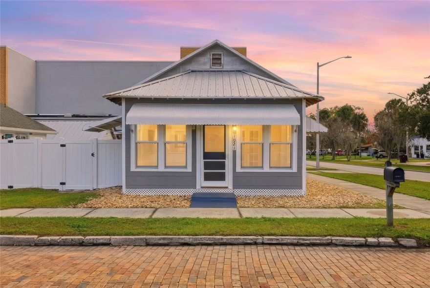 One or more photo(s) has been virtually staged. HISTORIC | CORNER LOT | METAL ROOF (2023) | FENCED | ALL NEW APPLIANCES | WALKABLE TO DOWNTOWN SAINT CLOUD AND EAST LAKE TOHO | HOT WATER HEATER (2025) | CENTRAL HEATING AND AIR | SCREENED IN PORCH | DETACHED 2 CAR GARAGE | Welcome to this charming 1920's historic home located on a corner lot, just steps from vibrant Downtown St. Cloud. This 3-bedroom, 2-bath home offers 842 square feet of thoughtfully updated living space while preserving its classic character. Recent improvements include a new metal roof (2023), brand-new hot water heater (2025), new interior paint, and all new appliances. Enjoy a screened-in porch, detached two-car garage, and fully fenced yard. Walkable to local shops, restaurants, the St. Cloud Lakefront, and community events, with easy access to Florida’s Turnpike for convenient travel to Lake Nona, Medical City, Downtown Orlando, Disney, and Universal. A rare opportunity to own a piece of St. Cloud history.