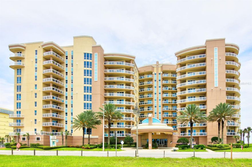 ACCEPTING BACK UP OFFERS. This Ocean Vistas 4th floor, 4-bedroom, 3-bathroom ocean view luxury condominium provides the finest in beach living and incredible scenery for the ocean lover. Whether you are looking for the perfect second home or an amazing revenue generating property (1-week rentals and 2 pets up to 80 pounds) this unit offers it all. This well-managed and maintained building includes all the amenities.  From the oceanfront clubroom and fitness center (featuring state of the art equipment) to the oceanside pool, spa, fire pit, and relaxation area this property has something for everyone. When it's time to enjoy all that Daytona has to offer the onsite concierge has you covered. The unit itself is truly where this property shines. The open floorplan, oversized kitchen, and large teakwood balcony is ideal for entertaining guests or simply taking in the beach life with privacy. The views can be seen from virtually every room making this property enjoyable for all its occupants. The build quality of this condo is what separates this unit from all the rest. With granite throughout, fine mill work, gorgeous crown molding, and high-end cabinetry it's easy to see the quality. The luxury stainless appliances simply make cooking in this kitchen a pleasure. When it's time to take the cooking to the balcony the professional grade Kenyon all weather grill makes both the cooking and cleanup a dream. Other amazing features include an electric fireplace, in unit washer and 2 dryers for managing the wet beach towels. Note: A/C 2019, Washer 2021. ;LocationDescription: Condo