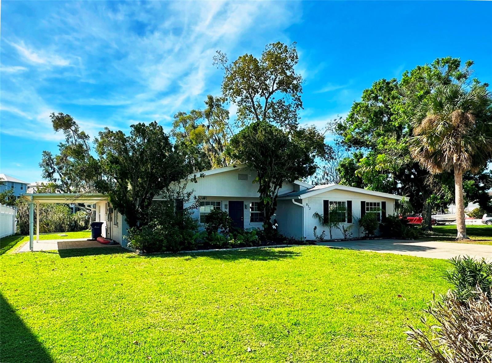 Charming single family home located in the desirable area of Nokomis, FL. Tastefully remodeled with light and bright accents throughout, wood-like plank tile, stainless steel appliances, granite countertops, new paint, updated light fixtures, porcelain tile in both showers... all features that lend to the neat and clean ambiance. This home also features a split floorplan with 3 bedrooms and 2 bathrooms, large open common kitchen/living/dining area. perfect for those seeking a comfortable and spacious living space. The large master bedroom has it's own mini-split AC system (remotely controlled) for added comfort and an adjoining suite perfect for home office, nursery, or home gym. Enjoy your morning and evenings overlooking the peaceful waterfront of Shakett Creek from the screened lanai or many rooms of the home. Enjoy the outdoors? This neighborhood has a COMMUNITY BOAT RAMP with Gulf access with a short boat ride. Minutes from Legacy Trail, Venice Island, I75 and US 41. Don't miss out on the opportunity to make this beautiful house your home. Contact agent today to schedule a viewing.