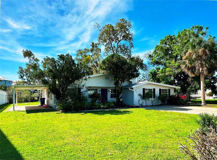 Charming single family home located in the desirable area of Nokomis, FL. Tastefully remodeled with light and bright accents throughout, wood-like plank tile, stainless steel appliances, quartz countertops, new paint, updated light fixtures, porcelain tile in both showers... all features that lend to the neat and clean ambiance. The split floorplan with large open common kitchen/living/dining area provides privacy and comfort. The large master bedroom suite has it's own mini-split AC system (remotely controlled) for added comfort and an adjoining suite perfect for a home office, nursery, or home gym. Enjoy your morning and evenings overlooking the peaceful waterfront of Shakett Creek from the screened lanai and many rooms of the home. Enjoy the outdoors? The huge backyard (lawn care included) and COMMUNITY BOAT RAMP lend to the value of this home. Top rated schools and brand new SMH hospital within less than a mile. Brand new SMH Hospital Minutes from Legacy Trail, Venice Island, I75 and US 41. Renter's insurance required. First, last and security deposit required. Dock is not warranted for use. Don't miss out on the opportunity to make this beautiful house your home!