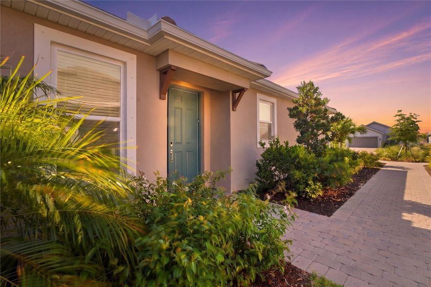 Welcome to your private oasis! This beautifully designed Ibis model offers a light and airy open-concept layout, perfect for both everyday living and entertaining. Thoughtful upgrades include a built-in desk ideal for a flex space or home office, an alarm system, and a frameless glass shower in the second bathroom.

Perfectly positioned as the last twin villa at the cross street of San Donato and Vigo, this home offers enhanced privacy with minimal through traffic—creating a quiet, serene setting.

Step outside to your screened lanai and unwind while taking in the peaceful surroundings of your own slice of Florida paradise.

Located in Esplanade at Azario, this home delivers a true resort-style lifestyle, just a short walk to the pool, restaurants, fitness center, spa, tennis and pickleball courts, and dog park. It’s a vibrant, social community where making new friends comes naturally.

Enjoy all the incredible amenities without the added cost of a golf membership, helping keep monthly fees lower while still providing full access to Esplanade Azario’s world-class offerings.

Live like you’re on vacation every day… without ever having to pack a bag. Move-in ready and waiting for you!