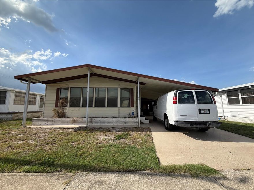 Opportunity awaits in the desirable 55+ community of Lakeside Hills Estates! This 3-bedroom, 2-bath mobile home features a spacious layout with potential for the right buyer to restore and make their own. The property is in need of significant repairs and updating, including flooring, roof, and interior ceiling repairs, and is priced accordingly.

Enjoy the many amenities this active community has to offer, including cable, internet, water, grounds maintenance, clubhouse activities, pool, and waterfront docks perfect for fishing or relaxing. Boat slips may also be available. Conveniently located near shopping, dining, medical facilities, and major roadways, this property offers the chance to enjoy the Florida lifestyle in a vibrant and welcoming community.