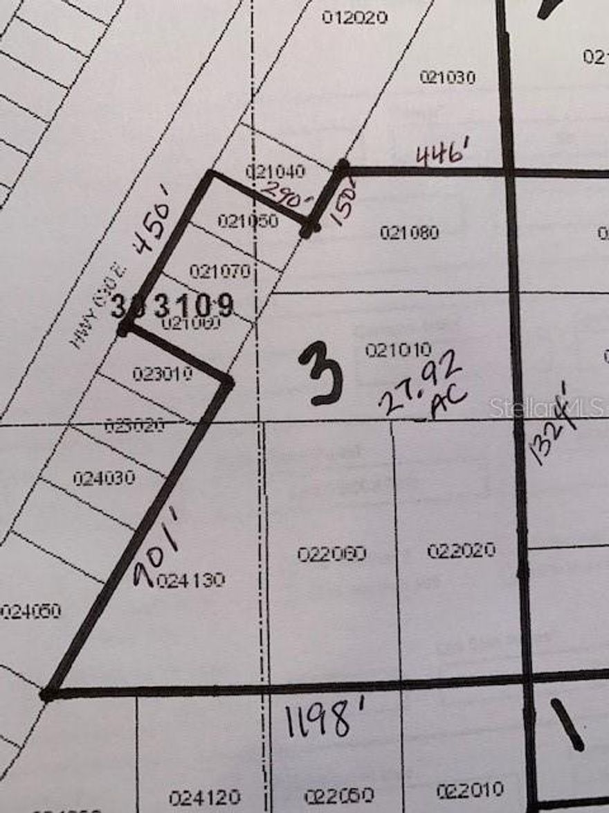 THIS LISTING IS 8 PROPERTIES AJOINED TO BE SOLD TOGETHER.THEY TOTAL 27.92 ACRES ON HWY 630E. THIS WOULD BE A GREAT LOCATION WITH EASY ACCESS. OUT AWAY FROM THE BUSY TOWN BUT YET NOT TOO FAR TO THE BEACH. COME TAKE A LOOK AND MAKE THIS YOU NEW DREAM HOME LOCATION. MAY EVEN BE A GOOD LOCATION FOR A DEVELOPMENT OF SOME SORT.