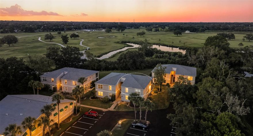 LOCATION, LOCATION, LOCATION!  This 2-bedroom, 2-bath condo offers private and stunning conservation views, overlooking the Bobby Jones Golf Course and Nature Reserve. Perfectly situated for maximum privacy at the end of the serene, well-maintained Hideaway Community, this home enjoys a peaceful setting on a quiet, dead-end street with no through traffic. This meticulously maintained, and beautifully cared-for second-floor condo offers a bright, spacious retreat with 1,334 square feet of comfortable living space. The open living area features cathedral ceilings and scenic views, creating an airy, welcoming atmosphere. A defined dining area with a convenient serving hatch connects seamlessly to a well-appointed kitchen offering generous storage and counter space.  The primary suite includes ample closet space and a private ensuite bath, complemented by a guest bedroom and a full hall bath. Step outside to a spacious patio overlooking the picturesque golf course, the perfect spot to relax or entertain while taking in the tranquil surroundings. Recent updates include a new roof (2023) and a scheduled new exterior staircase (2026). The community also features two inviting pools, two assigned parking spaces close to the unit, and additional guest parking. Ideally located with easy access to Downtown Sarasota, I-75, shopping, dining, golf, and the world-renowned Gulf beaches, this home offers the perfect blend of comfort, convenience, and Florida charm. Whether you’re seeking a full-time residence, an investment opportunity or a vacation getaway, this condo is sure to impress.