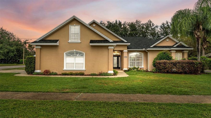 One or more photo(s) has been virtually staged. This stunning former model home is ready for its new owner offering style, comfort, and versatility all in one! Featuring 4 spacious bedrooms, 2 full bathrooms, and a second-story flex room perfect for a fifth bedroom, home office, or game room - this home adapts beautifully to your lifestyle. Enjoy the split floor plan that provides privacy and function, while the open-concept living areas make entertaining effortless. The kitchen flows seamlessly into both the dining and living areas, and it includes a pass-through window/bar to the back patio making it the perfect heart of the home. The master suite offers dual walk-in closets, an oversized tub with jets, dual vanity, and a walk in shower. All 4 bedrooms have brand new carpet as well. Originally built as the community's model home, it showcases upgraded finishes including tall ceilings, crown molding, trey ceiling, custom interior/exterior lighting, and more. Step outside to the screen porch with extended pavers and cooking area perfect for football games, cook outs, or a relaxing evening with the family. Come see why this home stands out from the rest - comfort, character, and convenience all in one beautiful package!