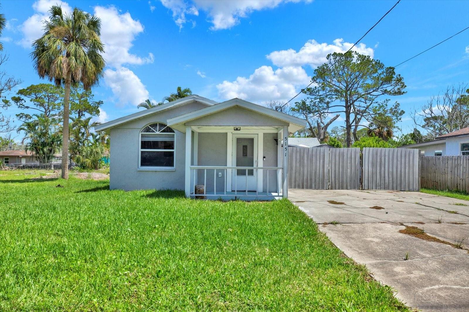 One or more photo(s) has been virtually staged. Tucked away in a quiet, well-established Port Richey neighborhood, this recently updated 2-bedroom, 1-bath home sits on a spacious lot that blends privacy, comfort, and outdoor living. Step inside to soaring high ceilings that create a bright, open feel throughout the living room space. This home dons a gorgeously updated kitchen with stunning appliances and the fully renovated bathroom adds a modern touch, while the layout offers cozy charm and great flow.
The real showstopper? Your very own private pool, set in an impressive fenced in backyard oasis perfect for entertaining, relaxing, or soaking up Florida sunshine. A detached utility workshop offers incredible flexibility—use it for storage, a handyman’s retreat, a hobby room, or create your dream man cave or she-shed.
Enjoy peaceful living just minutes from some of the area’s top attractions. You're a short drive from Sims Park, Robert K. Rees Memorial Park, and the scenic Werner-Boyce Salt Springs State Park. Whether it’s kayaking, sunset strolls, or live music at Richey Suncoast Theatre, there’s no shortage of ways to enjoy the Gulf Coast lifestyle. Plus, you’re close to dining, shopping at Gulf View Square, and vibrant downtown New Port Richey.
This gem offers the perfect mix of privacy, potential, and location—ideal for first-time buyers or investors. Don’t miss your chance to own a slice of Florida paradise!