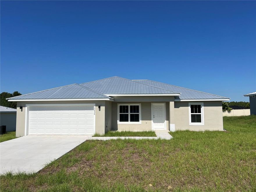 Beautiful brand new construction from Highlands County's most sought after builder. Located in Sebring Country Estates 3
bedrooms, 2 bathrooms and 2 car garage. When you walk in the front door, you walk into a well thought out open floor
plan, featuring many upgrades that buyers desire. The family room, kitchen, and dining area are all open and perfect for
entertaining. The split floor plan for the bedrooms is an ideal set up. The vaulted ceiling, covered front entryway, good
sized garage are just some of the details of this beautiful updated Evergreen Model . Owners suite features trayed ceilings,
double vanities, walk-in tile shower and large walk-in closet. Kitchen is equipped with stainless steel appliance package,
solid wood cabinets and granite counter tops. Vinyl plank flooring throughout, NO CARPET. This home is truly must See!!