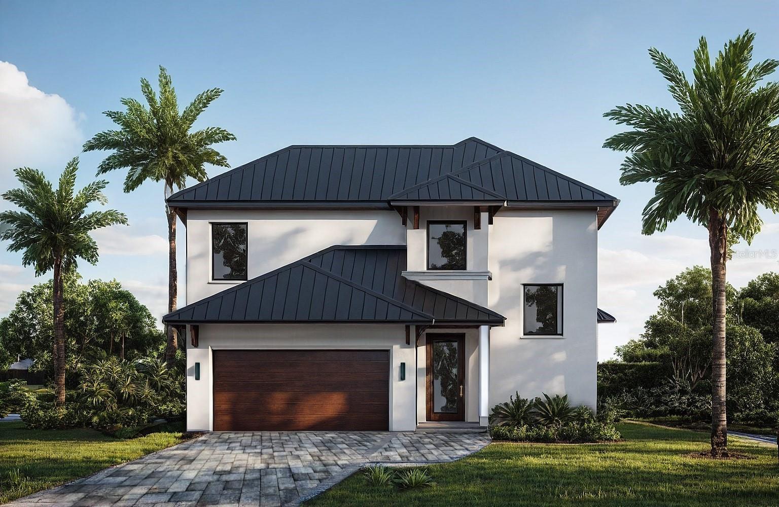 Pre-Construction. To be built. *Seabreeze Model* Community Award winner in Parade of Homes. Palma Sola Grande is an Exclusive Gated Community in West Bradenton featuring 16 new construction homes overlooking Palma Sola Bay. The Seabreeze Model is a coastal contemporary two-story home with a spacious great room, gourmet kitchen, private first floor primary suite, two additional bedrooms upstairs plus a loft. All plans are open-concept and built to entertain, with brilliant natural light pouring into the expansive living space and shining throughout the home. The gourmet kitchen is perfect for cooking and entertaining, featuring Thermador stainless-steel high-end appliances and stunning quartz countertops. The private primary suite features a roomy walk-in closet, ensuite bathroom featuring a freestanding soaking tub and a spacious walk-in shower with glass enclosure and sleek finishes. Other features include an oversized two car garage, metal roof system, and hurricane impact-resistant windows and doors. The front yard and the fenced backyard feature lush low maintenance tropical landscaping. You will love the ideal location with close proximity to the Gulf Beaches of Anna Maria Island, IMG Academy and Golf Course, Robinson Preserve, Historic DeSoto National Park, downtown Bradenton, St. Pete, the cultural and culinary arts of Sarasota, shopping, stores, restaurants, and medical facilities. Keep your boat at one of several nearby Marinas. Walk or ride bikes to the Robinson Preserve, a 682-acre nature preserve offering trails, kayak launches & a picnic area. This is the ultimate Florida lifestyle location! Contact us today to set up a private tour and experience the beauty and lifestyle firsthand before the community sells out! The Seabreeze Model is designed specifically for lots 10 and 11.