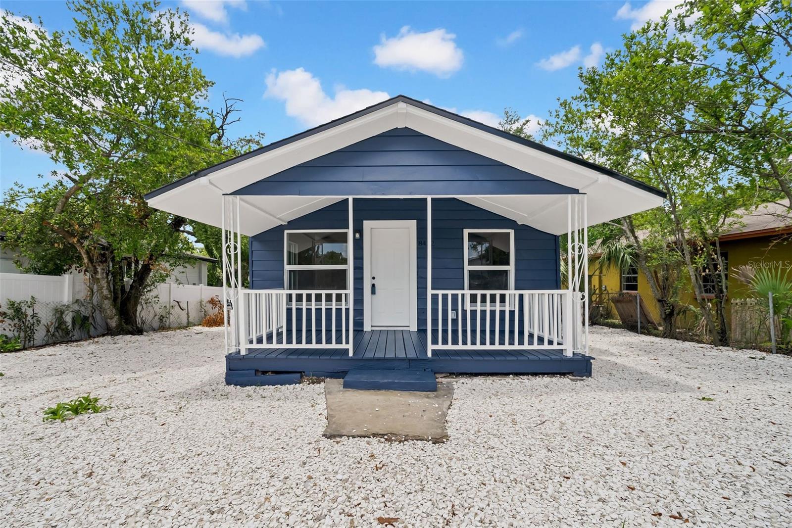 Updated, move-in ready, and priced to sell. This light-filled 2 bedroom, 1 bathroom bungalow has been newly updated with luxury vinyl plank flooring throughout, fresh interior and exterior paint, new lighting and fixtures, and a brand-new appliance package. The covered front porch adds a welcoming touch, while the backyard gives you space to BBQ or hang out with friends. System updates include a 2025 roof, PVC plumbing (2024), HVAC (2022), and a tenting completed July 2025 with a 5-year transferrable warranty. Located in a non-flood zone with easy access to Tampa’s main corridors, this is a solid starter home at a price point that's hard to beat. Pre-list four point completed.