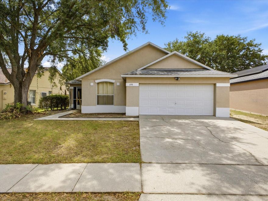 LIVE VIRTUAL WALK THROUGH AND ZILLOW TOUR! Opportunity knocks in the heart of Clermont! This well-maintained 3-bedroom, 2 bath pool home in the community of Woodridge offers 1,849 square feet of heated living space and is priced to sell quickly—perfect for buyers looking to add their own personal touch while building instant equity. Major updates include a newer roof (2017) and AC (2020), providing peace of mind on big-ticket items. Inside, the home is clean and functional with great bones, ready for cosmetic updates including kitchen, baths, flooring, and finishes. The bathrooms are split in locations, giving all privacy! Step outside to a highly desirable SOUTH-FACING POOL, ALLOWING FOR ALL-DAY SUN EXPOSURE, while the covered lanai offers the perfect shaded retreat when you’re ready to relax out of the heat. The fenced yard provides added privacy. Ideal for investors, second-home buyers, or primary residents, this home is competitively priced below market value. Conveniently located near shopping, dining, and major roadways, emergency care centers, and easy access to Central Florida attractions. Don’t miss this opportunity to transform a spacious, well-cared-for home into something truly special—schedule your showing today!