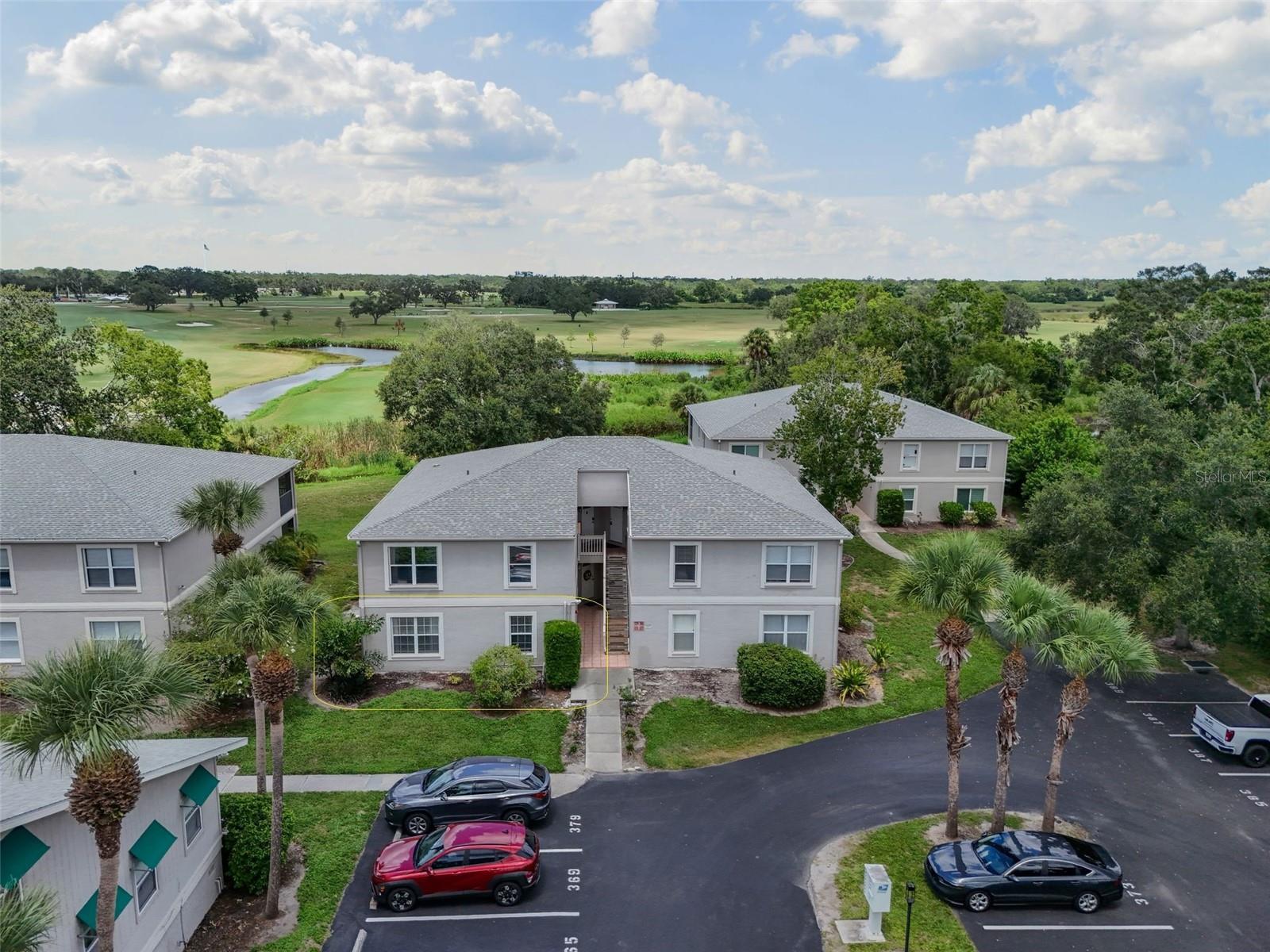 Discover this beautifully updated main floor condo 2-bedroom, 2-bath plus office, perfectly positioned with stunning views of the newly redesigned Bobby Jones Golf Course. This Unit is tucked away toward the back of The Hideaway Community and is move in ready with hard surfaces throughout this entire unit and no carpeting. Kitchen features 2 tone modern cabinetry with granite counters and stainless appliances. Each Bathroom is updated with full tiled showers and nice size vanities with modern fixtures. The Living room and dining are spacious and versatile for any furniture type with plenty of wall space to display coastal art or hanging tv's. Additional features include a full-size in-unit laundry area, ample storage closets, and a screened lanai—ideal for relaxing with morning coffee and a private view. This unit also comes with two prime parking spaces located just steps from the front door. This maintenance free community also offers access to two pools. Located in the heart of Sarasota just off I-75 and Fruitville Road, you’ll enjoy quick access to golf, scenic bike trails, Parks, the UTC Mall’s premier shopping and dining, vibrant Downtown Sarasota, and the world-famous Siesta Key beaches. Whether you’re looking for a full-time residence or a seasonal retreat, this property also offers excellent rental potential when you’re away. Enjoy Florida living at its finest!