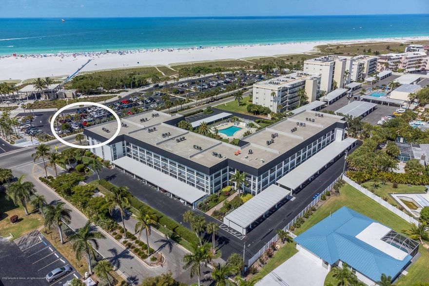 Are you ready to create your lifestyle in the sun, steps away from the quartz crystal white powdery sands and warm Gulf waters of the award-winning Siesta Key Beach?  This wonderfully located tun-key, furnished condo end unit is oh so unique on the top floor with views of the beautiful beach and Gulf waters, a rare, remodeled find on the spectacular Gulf coasts of Florida! This recently, completely remodeled from ceiling to floor, wall to wall, unit has 2 bedrooms, 2 bathrooms, hard flooring throughout, a sprawling island, quartz countertops, impact windows and sliders, AND has a spacious balcony, ready for you to relax and enjoy. This unit transfers with $50,000 in furnishings and furniture.  This is a perfect place for you to have your dream of a beach life come to reality, with the potential of using it to generate income with monthly rentals. This amazing mid-rise condominium community offers a heated community pool, outside grills, a clubroom with a kitchen, plenty of guest parking and a laundry room on each floor. Recent improvements include newer roofs 2020, a newer elevator 2019, re-plumbed stacks 2018, refreshed landscaping 2020, and new vinyl fencing 2021. The quarterly fee includes access to the heated community pool, basic cable, water/sewer, pest control, weekend on-site maintenance person, and community insurance. Enjoy convenient access to Siesta Key Beach and to Siesta Key Village shops and restaurants with the free trolley service that stops right in front of the Beach Way community, or, walk, orrrrr take a bike cruise to many nearby shops and restaurants… You are not only buying a beach property, you are buying a lifestyle in the beautiful Southwest Florida Sun. This unit can be your own sanctuary escape and your retirement investment... Come see, come sigh and make this Siesta Key lifestyle in the Sun your own.