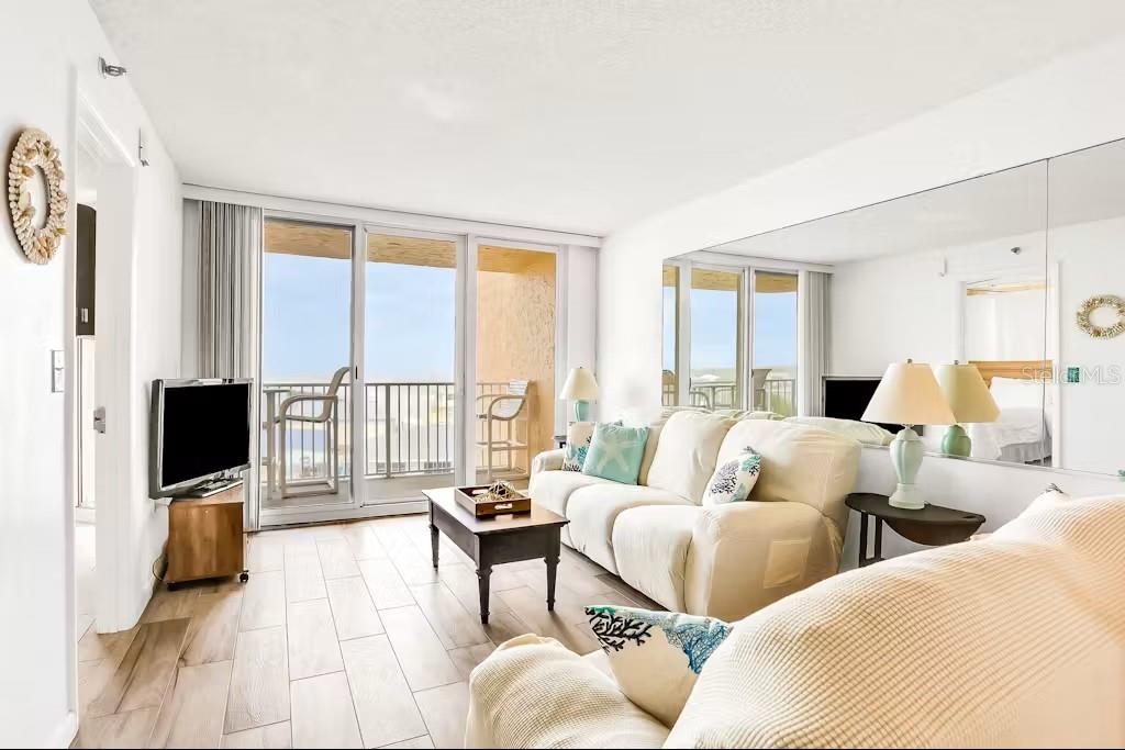 Spectacular 5th-Floor Retreat with Breathtaking Water Views!
Experience coastal living at its finest from this beautifully positioned 5th-floor residence, offering sweeping views of the Intracoastal Waterway and surrounding natural preserves. This light and bright unit features an open-concept living area, a spacious kitchen, and sliding glass doors that lead to a private balcony—perfect for morning coffee or sunset cocktails. Enjoy the convenience of maintenance-free living with building amenities and easy access to local beaches, parks, and waterfront dining. Whether you’re seeking a relaxing weekend escape, an income-producing property, or a full-time residence, this unit is a must-see.
Live the Florida lifestyle you've always dreamed of!