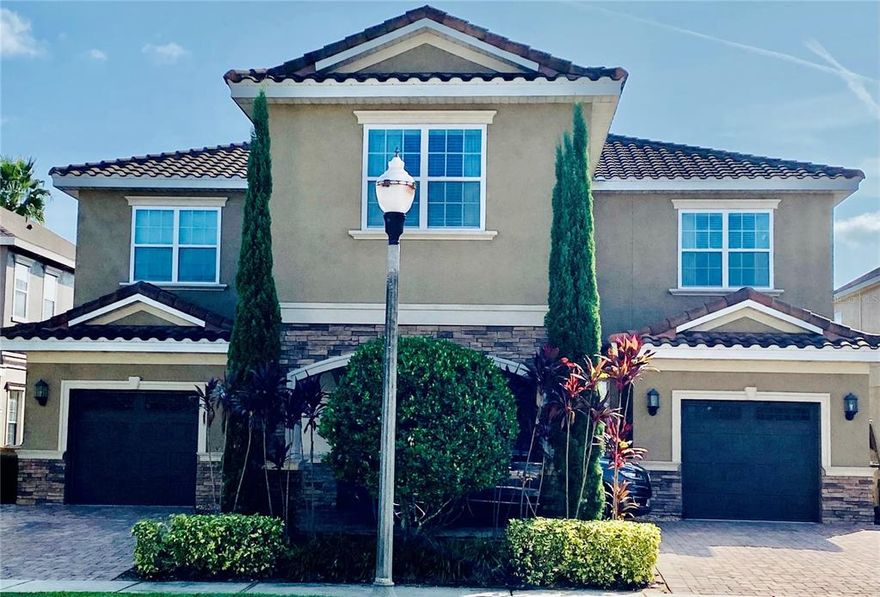 Under Construction. New Construction Vacation Home in Reunion Resort.  13 bedroom, 12.5 bath.  Media Room.  
Double Lot with spectacular resort pool.  Pool overlooks the 1st Green at the Jack Nicklaus Golf Course.
Built by City Homes which is widely recognized as the premier vacation/short term rental home builder in the US.