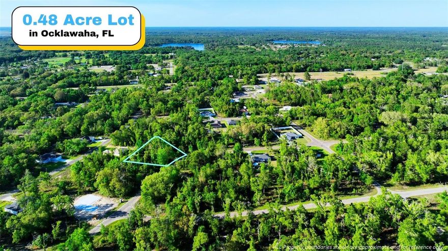 SELLER FINANCING AVAILABLE! Build your dream home or investment retreat on this 0.48 acres of vacant land in the heart of Ocklawaha, FL with no HOA restrictions and a paved road for easy year-round access. An environmental survey is already available, giving buyers a head start on due diligence. The property sits near E Hwy 25, putting everyday essentials within easy reach — Lake Weir Grocery and Spike's Deli are just minutes away, with Weirsdale Grocery a short drive south. When you need more, the full Ocala retail corridor including Walmart, Publix, Target, and Paddock Mall is about 20–25 miles away. Families will appreciate being zoned for Stanton-Weirsdale Elementary, Lake Weir Middle, and Lake Weir High School. Whether you're looking to build your forever home, a weekend getaway, or a long-term investment, this peaceful wooded lot delivers the privacy of rural Florida living without sacrificing convenience. Buyer to verify school zoning with Marion County School District and all distances and business availability prior to closing.