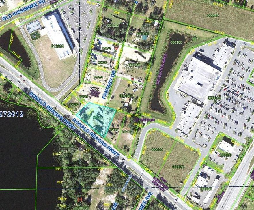 Exceptional 0.76-acre development opportunity with direct frontage on Ronald Reagan Parkway in the heart of Davenport’s high-growth corridor. Zoned for multiple residences (0803), this parcel offers outstanding potential for redevelopment, small multi-family construction, or strategic long-term investment.

Positioned near major attractions, short-term rental communities, and expanding residential development, the property benefits from strong visibility and accessibility. Located in Flood Zone X (low flood risk).

Existing structures are present on site. Buyer to verify zoning, density, and future land use with Polk County.

Rare opportunity to secure high-exposure acreage in one of Central Florida’s fastest-growing corridors.