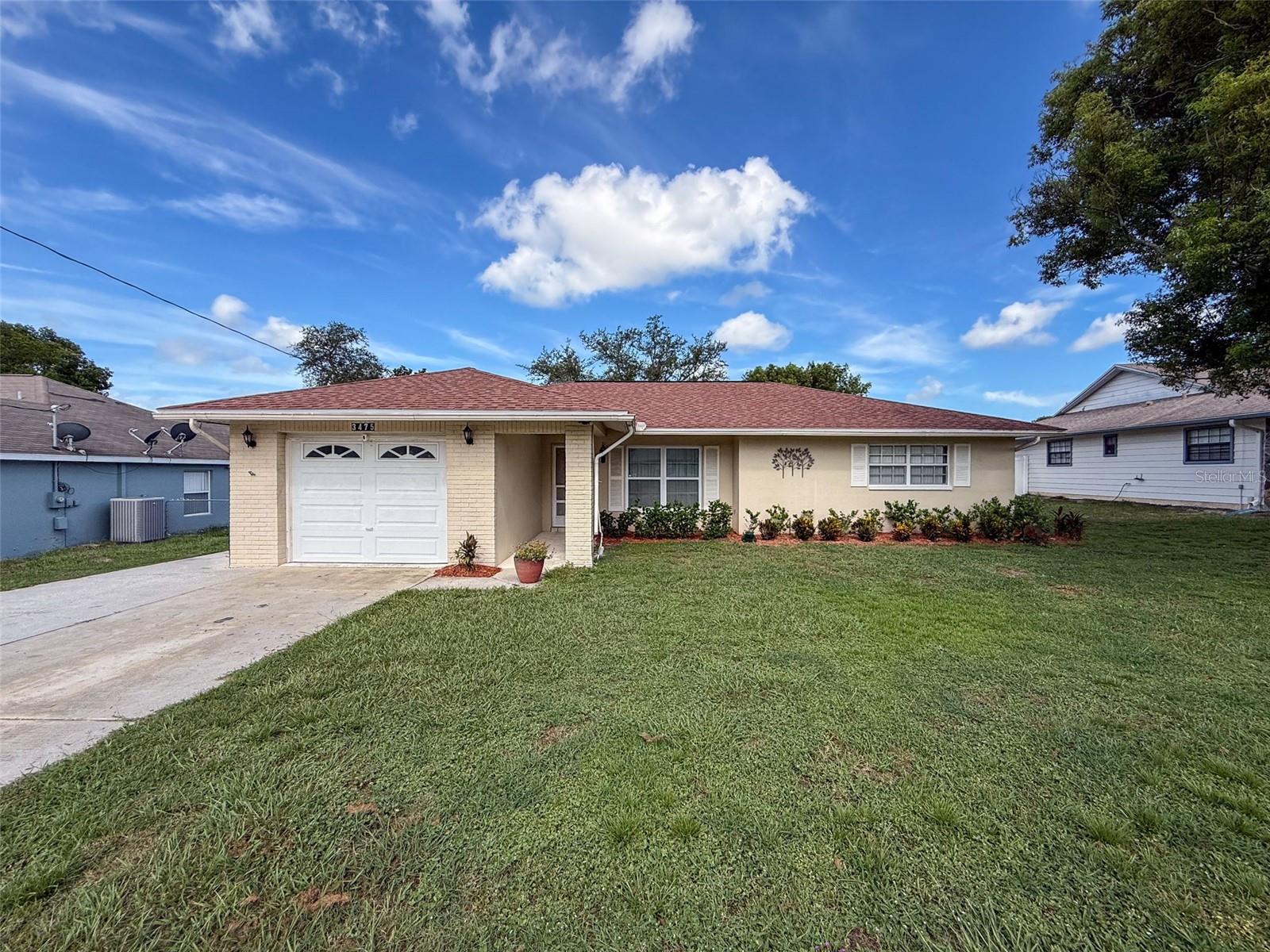 Charming 2-Bedroom, 2 bath home with a large covered lanai overlooking the heated inground pool in the Heart of Spring Hill!
Welcome to 3475 Chadwick Avenue – a beautifully maintained home with a sparkling private pool, located in a quiet, well-established neighborhood in desirable Spring Hill, FL. Near Springstead High School.
This move-in ready home offers an ideal blend of comfort and functionality, featuring a spacious Living room, dining room and huge eat in space in the bright and light kitchen, generously sized bedrooms, and updated bathrooms. The bright and airy living area flows seamlessly into the dining space and kitchen, perfect for everyday living and entertaining. The gem of this charmer is when you step out onto your own Florida oasis – a huge screened-in lanai and pool area that’s perfect for enjoying the warm Florida weather year-round. Whether you're hosting gatherings or relaxing after a long day, you will spend your quality time here! Fully fenced backyard adds privacy and a bit of security. Doggie door on lanai. Shed with electric. Fire pit area.Updated roof 2018, HVAC 2022 and new pool pump and filter, 2025. Plenty of parking with a one car garage plus additional parking pad for other vehicles. A fantastic neighborhood, conveniently located just minutes from shopping, dining, parks, and the Suncoast Parkway for an easy commute to Tampa/ Clearwater ST Pete. and points south like Raymond James Stadium, Amalie arena, Channelside and Cruise port, the beautiful Gulf beaches and just 45 min to Tampa international airport.
Don’t miss the opportunity to own this perfect piece of paradise – schedule your private showing today!