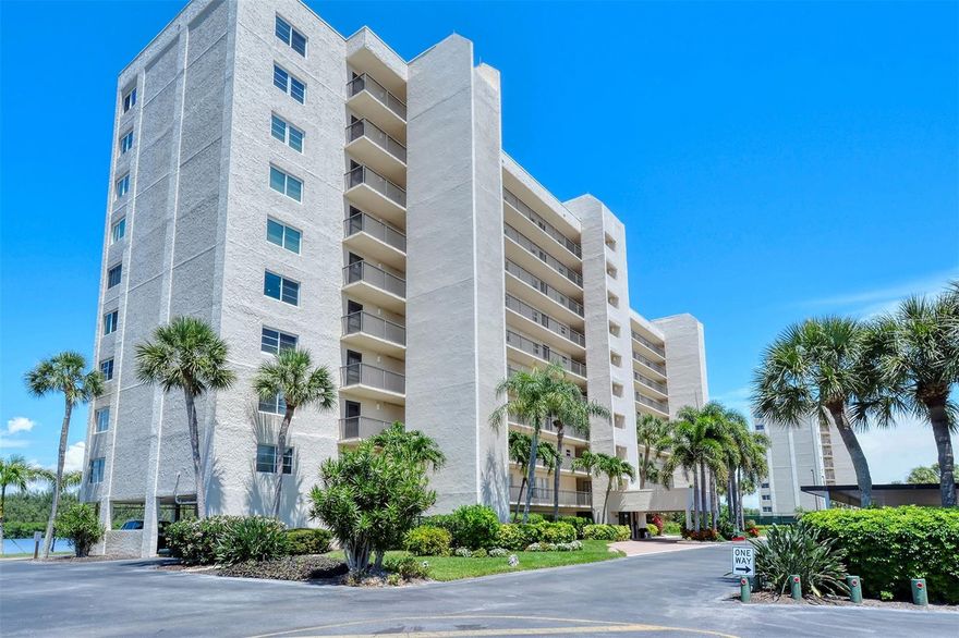 If you seek incredible views, look no further. Surrounded by water on three sides, enjoy the panoramic vistas on the southernmost end of Siesta Key. Look from the lanai to the east at scenic Neville Preserve and Little Sarasota Bay.  The west-facing front of the unit is the perfect location from which to enjoy the spectacular Siesta Key sunsets with friends and neighbors. Step inside this beautifully updated turn-key furnished 2-bedroom, 2-bathroom unit and experience coastal elegance at its finest. The open-concept kitchen features stunning cabinetry, a quartz waterfall countertop, and sleek stainless steel appliances—ideal for entertaining or enjoying quiet mornings with a view. Crown molding and recessed lighting add a refined touch throughout the space. The master suite is a private retreat with a spacious bedroom, walk-in closet, and sliding doors leading to the lanai—offering peaceful water views to wake up to each morning. The en-suite master bathroom is a spa-like sanctuary, complete with a walk-in shower, quartz countertops, and a breathtaking tiled wall and shower. The second bathroom echoes this sophisticated design with quartz counters and beautifully tiled features. A large screened-in lanai invites you to unwind while soaking in the ever-changing hues of sunrise and sunset over the Intracoastal Waterway. Additional conveniences include an in-unit washer/dryer and an assigned covered parking space. A gated community, The Pointe is beautifully landscaped and features every amenity: a heated pool and spa, lighted tennis and pickleball courts, private boat docks, kayak and paddleboard racks and launch, exercise rooms, men's and women's saunas, clubhouse, a private island with a gazebo and grills, and on-site management and maintenance. This five-plus-acre property is conveniently located just a few minutes’ walk from Turtle Beach and three restaurants. Come live at the less-traveled, more tranquil end of the Key and enjoy the walking and bike paths under tree-lined Midnight Pass Road. Boat docks are available!!