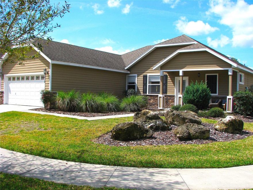 AVAILABLE 11/1/25. This beautiful house features an open floor plan with a gorgeous kitchen, stainless appliances, granite counters, tile backsplash, eat-in space and birch wood cabinets. Additional highlights include wood floors in the great room with ceramic tile in the kitchen and baths. Crown molding, walk-in closet, double vanities in the owners suite. Separate laundry room, tankless water heater and a privacy fenced yard. All of this in an
outstanding neighborhood with community pool, A-rated schools and an easy commute to UF, Shands and the VA.