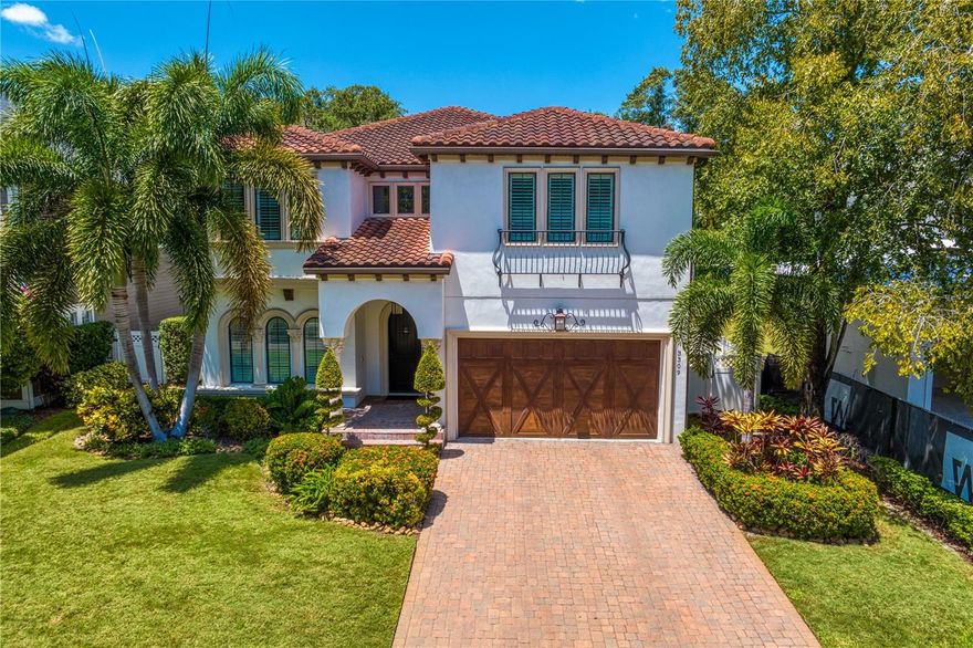 Nestled on the edge of the neighborhood of Golf View, this exceptional pool home has it all! A modern build with Spanish Mediterranean flair, this Plant High school zoned  home offers five spacious bedrooms and three and a half baths within its 4,196 sqft footprint. A true oasis, the property boasts a screened & heated saltwater pool with an adjoining outdoor kitchen that invites year-round relaxation and recreation. The generous floor plan offers a private office, formal & casual dining spaces and a great room where your chef’s kitchen is the star. With gleaming white cabinetry, ogee edge marble counters, a gas range & more this is the perfect place to prepare weeknight dinners or host family gatherings. Even more conveniences like pool bath access & a mudroom right off the garage leave nothing to be desired. Inside your large garage is an electrical system set up for electric car charging with a 240v outlet. On the second level you’ll find four additional bedrooms and two full baths including the oversized master suite and en-suite bath. This private retreat offers his and hers walk-in closets, tons of natural light, and a spa like bath with garden tub & glass-enclosed shower. Conveniently located just outside the primary suite is your full-sized laundry room! Each of the bedrooms offer generously sized closets and with additional storage spaces located on the second floor you’ll never run out of space. This amazing property combines luxury amenities with an ideal location and won’t last long!