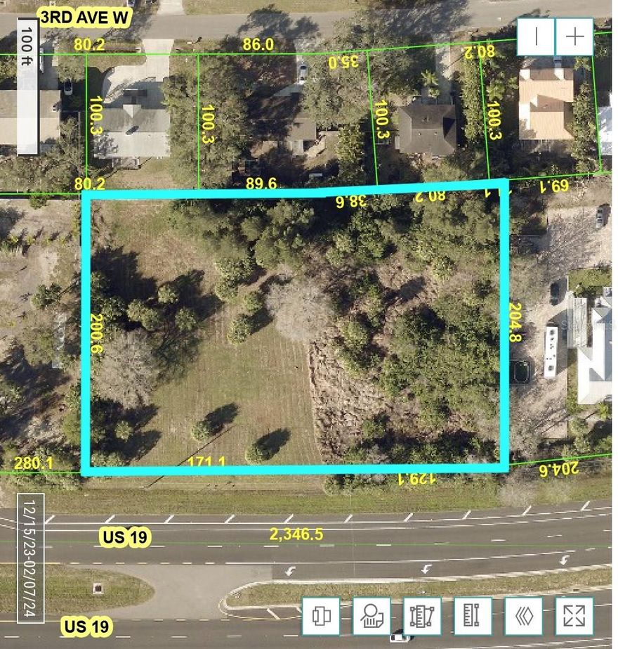 Fresh on Market is this 1.398 Acres MOL, Partially-Cleared, Vacant Lot opportunity with an ample 300 feet of Frontage located along US Highway 19 in lovely Palmetto, Florida. Said Frontage, coupled with a Lot Depth measuring 203 feet and NCM RSF6 Zoning Classification (therefore allowing for Neighborhood Commercial Mixed Use & Six Residential Units per Acre) allows a plethora of options in determining highest & best use by its future Owner. Northbound access is available via Median Opening. As per Utilities: A 12-inch Diameter Water Line is located across US 19.  A 8-inch Diameter Sewer Line is located along the West side of Parcel.