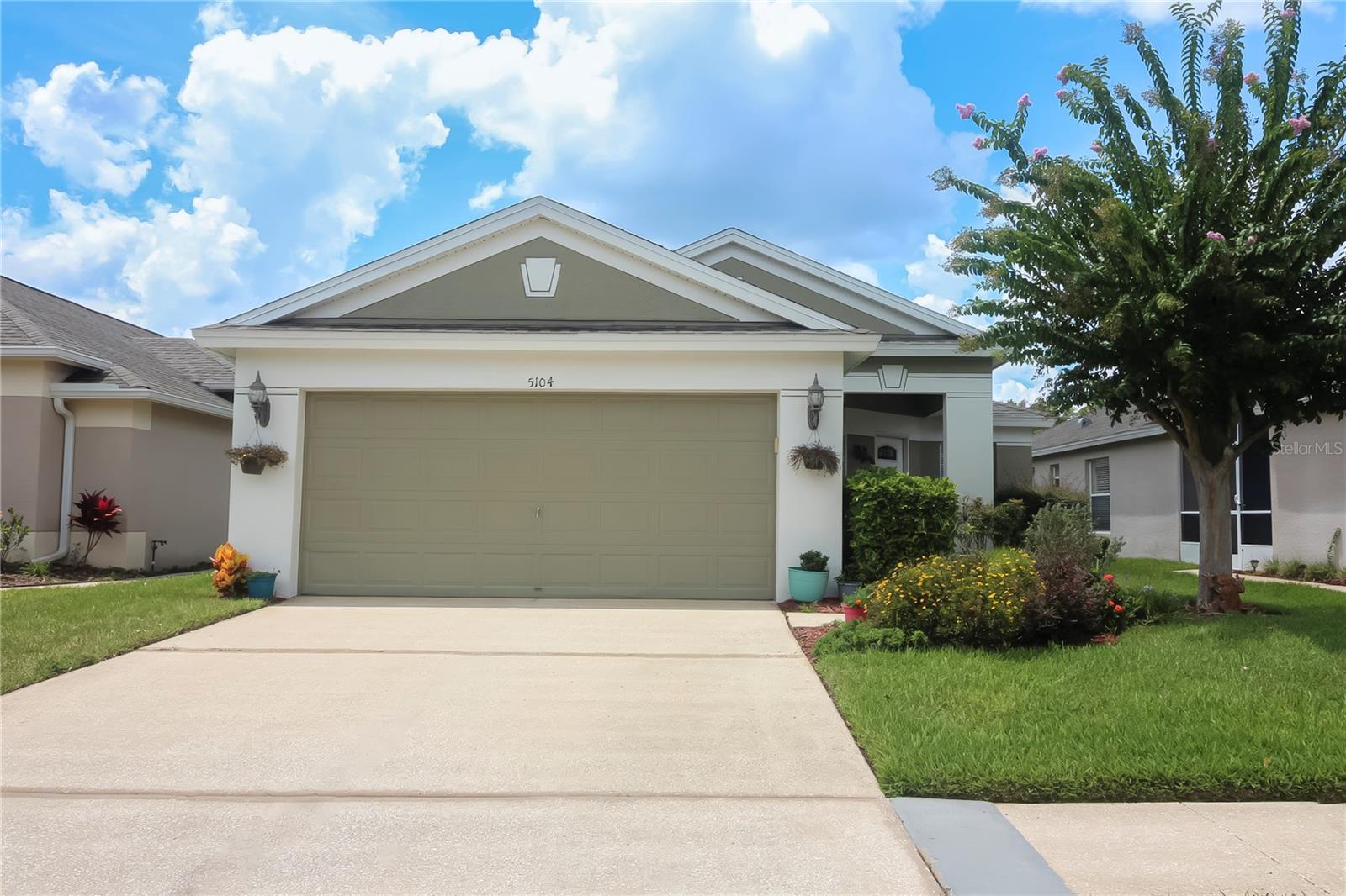 Maintenance Free living with no age restriction and modest fees in the gated village of Pimlico in Lexington Oaks. 2 bedroom 2 bath home with a den/office space that could also serve as a 3 bedroom as needed. This open floor plan home was completely renovated after a fire in 2014 and even more recently laminate floor was added throughout the living areas and bedrooms. Vaulted ceilings makes this home feel spacious and airy. The galley kitchen has a breakfast nook and breakfast bar and sliders open to a nice sized covered screened lanai. The Pimlico village has it's own private pool for residents and exterior paint, roof maintenance and lawn maintenance are included in the village fee and the overall community amenities are yours to enjoy too. The 18 hole community Golf Course is open to all but not part of the HOA fees. As the Wesley Chapel area grows Lexington Oaks is nearby lots of new shopping and dining, multiple hospital and medical facilities, well rated schools. Easy access to SR 54, Bruce B Downs and I-75 add to the convenience and desirability of living in this community. Make your appointment today to see this well kept home and make it yours,