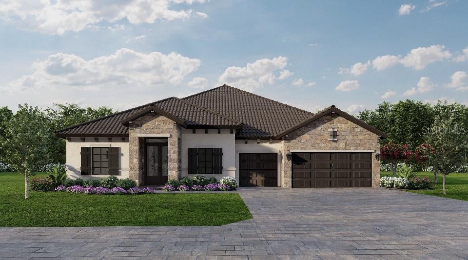 Under Construction. Discover the epitome of luxury living at 3059 Sanctuary Circle, nestled within The Sanctuary at Grasslands. This brand new built (2025) exquisite residence, offers an expansive and meticulously designed living space with high ceilings and a desired open floor concept. The homes floor plan seamlessly integrates the living, the dining and outdoor recreation space, creating an ideal environment for both living and entertainment space. If you love to cook and entertain you will love the spacious kitchen that will allow you to both cook and be a part of the entertainment surrounding you. The home has 3 spacious bedrooms and 3 bathrooms, with a 3 car garage, sitting on .31 of an acre corner lot with a golf course view. The builder on this luxurious home will allow some of your design elements if you decide to purchase quickly. Do not miss out on an opportunity to purchase a brand new build in this exclusive area of Grasslands.