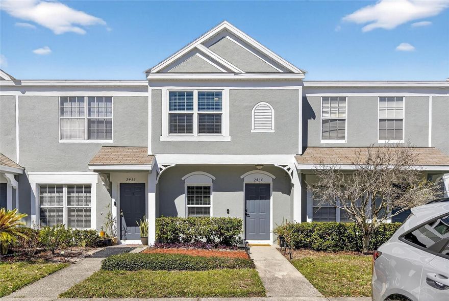 Spectacular Townhome in Gated Regency Key! Welcome home to this stunning townhome nestled within the gated community of Regency Key. From the moment you step inside, you'll be captivated by the beautifully updated kitchen, showcasing beautiful cabinetry, elegant quartz countertops, breakfast bar and a full suite of stainless steel appliances — a perfect blend of style and functionality.

The warm and inviting living and dining area flows seamlessly to your private enclosed screened lanai, creating an ideal space for relaxing or entertaining. A conveniently located powder room on the main floor is perfect for guests.

Upstairs, retreat to the spacious primary suite featuring soaring vaulted ceilings and a private en-suite bath with a tub/shower combination. The second bedroom also enjoys the luxury of its own private bath. Rich maple engineered wood floors flow throughout most of the home, with carpet in the second bedroom for added comfort. Upgrades include – roof 2022 and new windows in 2025.

This prime unit is just steps from the community pool and playground, making it easy to enjoy everything the neighborhood has to offer. The HOA conveniently covers water, basic cable, and internet.

Perfectly situated just minutes from Brandon Mall, an abundance of shopping and dining options, I-75, and the Selmon Expressway — commuting to Downtown Tampa, MacDill AFB, and Tampa International Airport has never been easier.

Don't miss this incredible opportunity — schedule your private showing today!