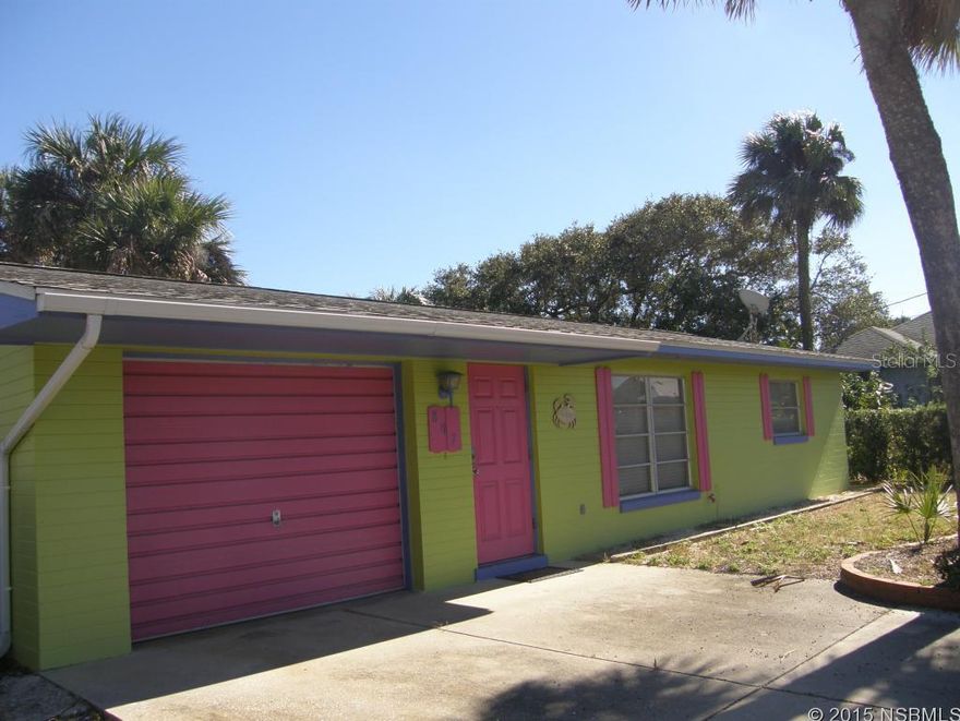 LOWEST PRICED NORTH BEACH HOME! HIGHLY SOUGHT AFTER LOCATION! Steps to Historic Flagler Ave, great home located in North Beach! Enjoy all the shops and restaurants on foot or bike along with fishing, surfing or just soaking up the sun on the beach. This home is move in condition, new tile throughout, paint, counter tops and interior doors. Large back yard with plenty of room for a pool or what ever your heart desires! Homes are selling fast in this area so put this one on the list of must see homes today!Live the New Smyrna Beach lifestyle! BRING ALL OFFERS! ;Water: City