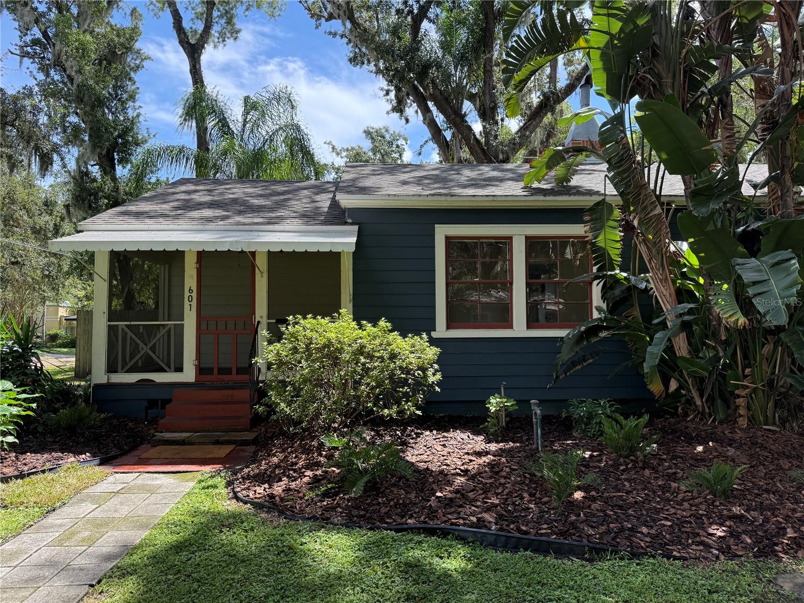 Lovely 1/1 in downtown historic district just 2 blocks from Lake Davis and entire downtown district! Exterior features screened porch, rear covered porch, and privacy fenced backyard with open patio. Step through front French doors to beautiful living room offering tons of natural light, incredible spa bathroom w/hallway linen closet, laundry closet, spacious and cozy bedroom w/closet featuring shelving, drawers & hanging bar, and gorgeous galley kitchen w/butcher block countertop, gas appliances, and pantry! EQUAL HOUSING OPPORTUNITY.