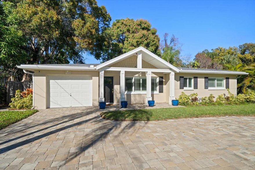 One or more photo(s) has been virtually staged. Welcome to 316 Barbara Circle, a charming three bedroom two bath home with additional office/playroom for your flexibility. Situated  in one of Belleair’s most sought-after neighborhoods, where quiet streets, mature landscaping, and a true sense of community define the lifestyle. This beautifully maintained home offers a perfect blend of comfort, functionality, and timeless Florida charm. Thoughtfully designed living spaces are filled with natural light, creating an inviting atmosphere ideal for both everyday living and entertaining.

The home features a freshly painted interior, new luxury vinyl plank flooring, plantation shutters, and a well-appointed kitchen complete with granite countertops and stainless steel appliances. Flexible living areas easily adapt to your lifestyle needs, while a water softener adds everyday convenience. Major system updates provide peace of mind, including a newer roof, plumbing, electrical, impact-rated windows and doors, and sprinkler system—all installed in 2018, along with a new HVAC system installed in 2025.

Step outside to a private backyard setting perfect for relaxing, entertaining, or enjoying morning coffee under the sunshine. Whether you envision outdoor dining, a garden, or future enhancements, the outdoor space offers endless potential. Located just minutes from Belleair Country Club, Pelican Golf Club, the Intracoastal Waterway, top-rated beaches, shopping, dining, and excellent schools, this home offers both tranquility and convenience. With pride of ownership evident throughout, 316 Barbara Circle presents a wonderful opportunity to enjoy the Belleair lifestyle.