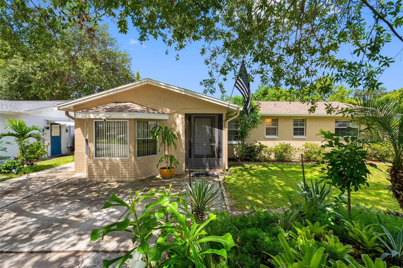Charming Clearwater Home with Modern Updates and a Tranquil Backyard Oasis!
Discover this well-maintained, 3-bedroom, 2-bathroom home, owned by the same owner for 35 years, in Clearwater — offering the perfect blend of comfort, functionality, and serene outdoor living. A brand-new roof (July 2025), freshly painted interior and recently thoroughly cleaned carpet provide a move-in-ready experience with lasting value.
The flexible floor plan features two inviting living areas—one highlighted by a cozy fireplace, the other enhanced by a skylight that fills the space with natural light. A converted garage by previous owner offers additional versatile living space with a washer and dryer, ideal for a home office, hobby room, or guest retreat.
The primary and guest baths are designed for practicality, including an accessible bathtub and shower for added convenience. Step outside to a screened porch overlooking a fully fenced backyard designed for relaxation and entertainment, complete with vibrant tropical landscaping, orchids, fruit-bearing mango trees, and two storage sheds for organization and tools.
Located just minutes from Clearwater’s pristine beaches, shopping, dining, and top-rated schools, this home presents a rare opportunity to enjoy the Florida lifestyle in a well-established neighborhood. A recent 4-point inspection (July 2025) with no issues transfers to the buyer for extra peace of mind.
Schedule your private showing today and experience the charm and possibilities this Clearwater property offers.