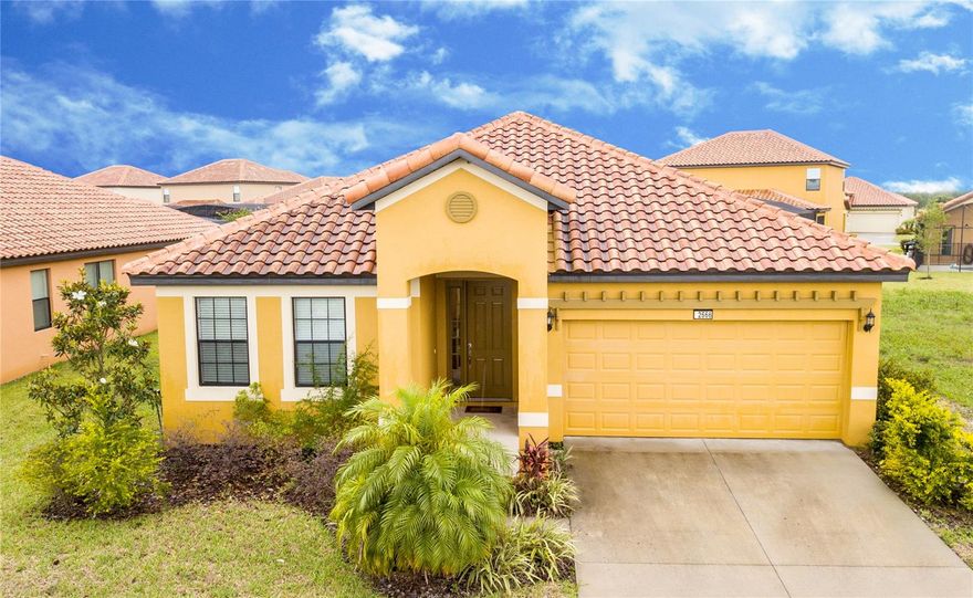 Do not miss this opportunity! This awesome fully furnished, 4 bedrooms, 3 bathrooms home with private swimming pool is located in the desired gated golf community -Providence. You will find vibrant lifestyles thriving under golden sunlight. as you enter the house you will find ceramic tile throughout the main floor, high ceilings, and new light fixtures with ceiling fans in every room! The fabulous kitchen offers 42' white crown molding cabinets, quartz counter tops, screened lanai area is a perfect place for BBQ and party. The community provides all the amenities such as tennis courts, basketball courts, pools, clubhouse, fitness center, restaurants. Just minutes away from Supermarket and theme parks.