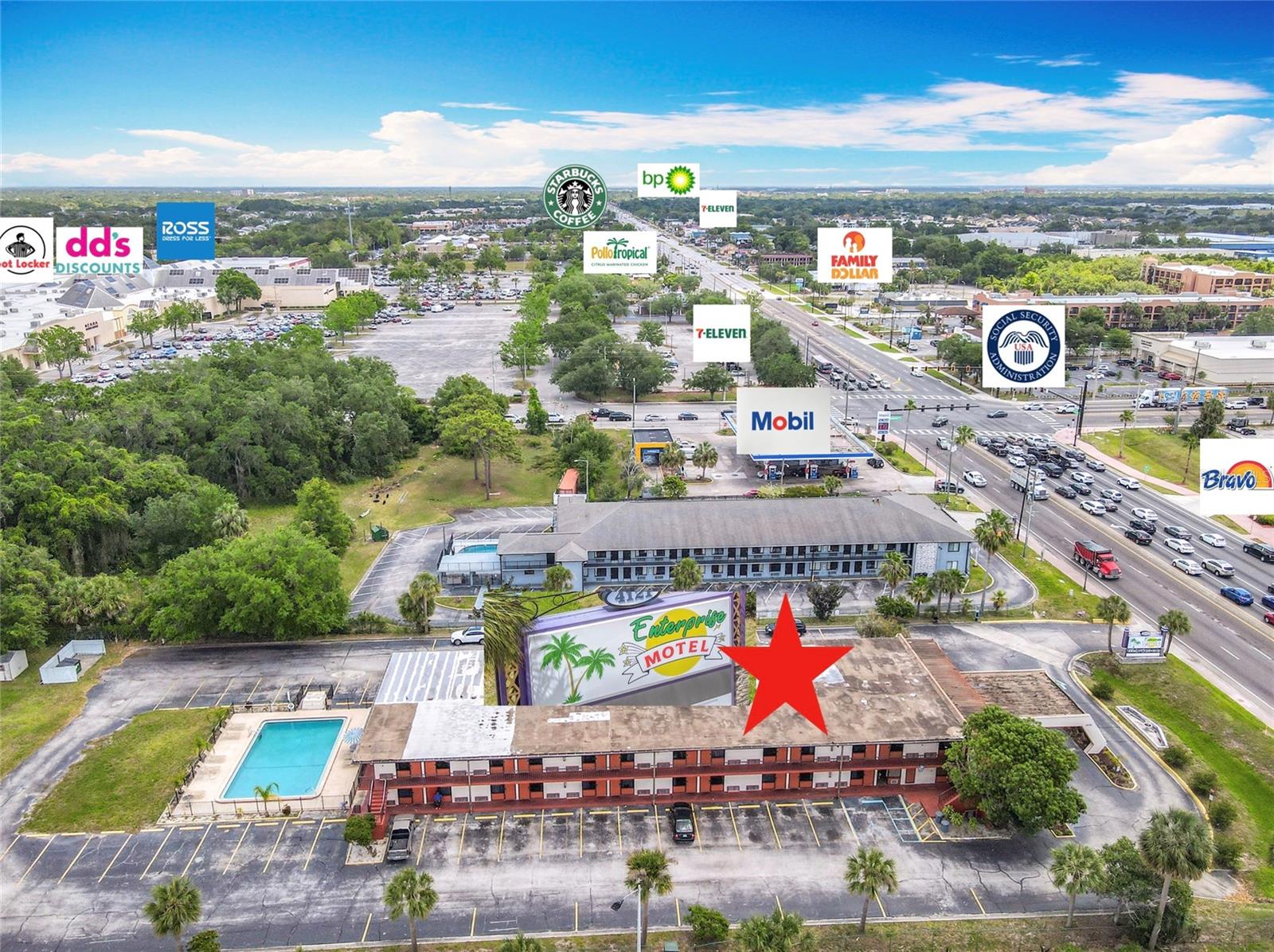 Lucrative Investment Opportunity – Turnkey 49-Room Motel in Kissimmee, FL
Introducing an exceptional income-generating asset with Absentee Ownership – a recently renovated 49-room motel ideally located at 4121 W Vine St, Kissimmee, FL 34744.
Every room has been updated since 2022, offering guests modern amenities and a fresh, contemporary feel. Property has consistently high occupancy rates year-round.
Key Investment Highlights:
Strong returns and healthy cash flow
Prime Accessibility – Easy access from W Vine St
Stable Income – Proven performance with minimal oversight
This is a rare opportunity to acquire a well-positioned, turnkey hospitality asset in a high-demand market. Whether you're expanding your portfolio or entering the Florida lodging sector, this property is poised for continued success.
Ideally positioned in the vibrant core of Kissimmee, this property offers exceptional access to Central Florida’s most popular destinations and amenities:
Just 20 minutes drive from Disney World
30 minutes drive to Orlando International Airport
Retail & Shopping Destinations:
Plaza Del Sol – 5 minutes drive, featuring popular retail stores and dining options.
Orlando Vineland Premium Outlets – 20 minutes drive, known for high-end brands and great deals.
Strategically located with high visibility and an Annual Average Daily Traffic (AADT) of 50,509 vehicles, this property benefits from constant exposure and accessibility.
With a proven track record of strong financial performance and recent renovations, this is a standout investment opportunity in one of Central Florida’s most dynamic and growing markets.