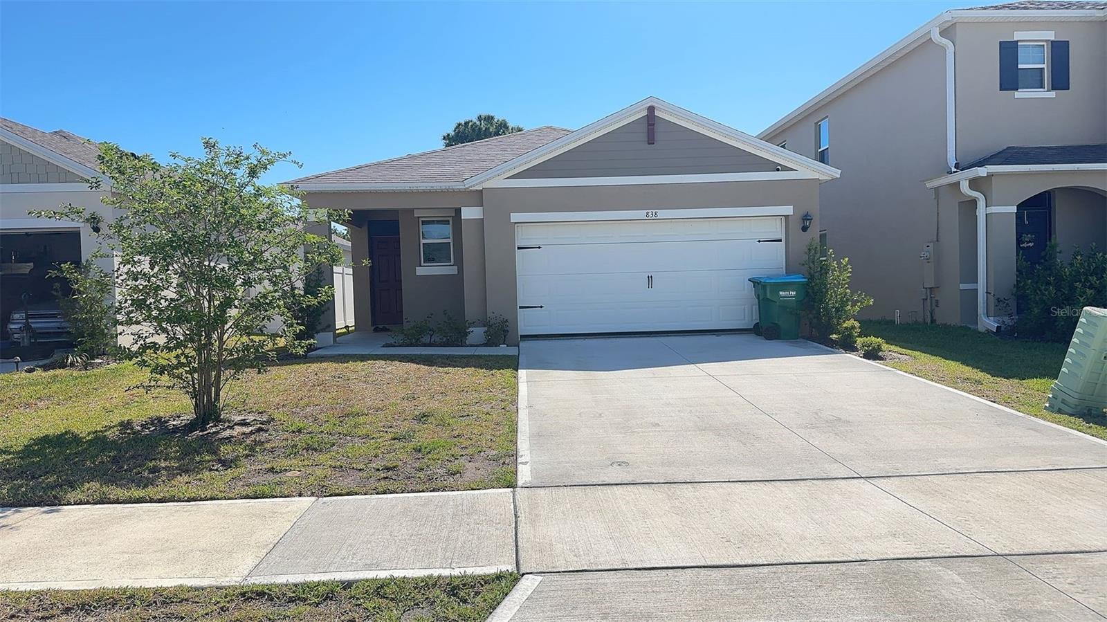 3/2, 2 Car Garage, Single Family Home, Living/Dining Room Combo, Kitchen with Refrigerator, Stove, Dishwasher, Tile & Carpet Throughout, Inside Utility Room with washer/dryer hookups, Covered Patio, Lawncare & Fertilization Included, Community Playground, NO PETS, NO SMOKING, Year Built: 2023/ 1614 Sqft.