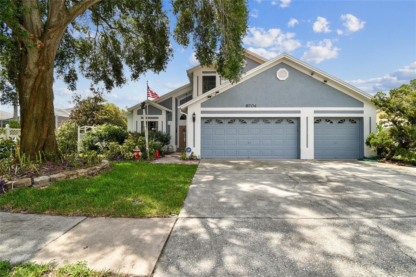 Set in Countryway, this pool home pairs everyday function with peace of mind where it counts with a brand-new roof, plus newer AC, water heater, pool equipment, and more.
It offers 3 bedrooms, 2.5 bathrooms, and a large 3-car garage with generous space inside and out. Enter through the foyer into a spacious living room with natural light and tall vaulted ceilings that create an inviting feel from the moment you walk in.
An open dining room sits just off the kitchen for easy serving and conversation, while a sunny breakfast nook on the other side of the kitchen keeps mornings simple and relaxed. The primary suite sits on the main level off the living room and offers a walk-in closet, a dual-sink vanity, a walk-in shower, a deep-soaking tub, and sliders to the pool area.
Head upstairs, and a generous loft extends your living space with flexible use for a game room, office, or media lounge. Also upstairs are two additional bedrooms and a full bathroom, providing separation from the primary suite downstairs.
Step outside to a newly screened lanai with a long covered section that seamlessly transitions into an uncovered screened section by the pool. The large lot features mature landscaping, fruit trees, and a yard that is framed by a white vinyl fence. Swim in a saltwater pool measuring 14ft by 38ft for plenty of room to swim laps or play.
Move in with confidence knowing the big-ticket items have been recently replaced: Roof 08/25, Water heater 02/25, Pool pump 09/23, and
AC 10/21.
Zoned for top-rated schools, Countryway offers two neighborhood parks with tennis courts, basketball courts, fields, and playgrounds, with Countryway Golf Club right down the road. Bright and functional with meaningful improvements and a backyard you will love, this Countryway pool home is ready for you.
