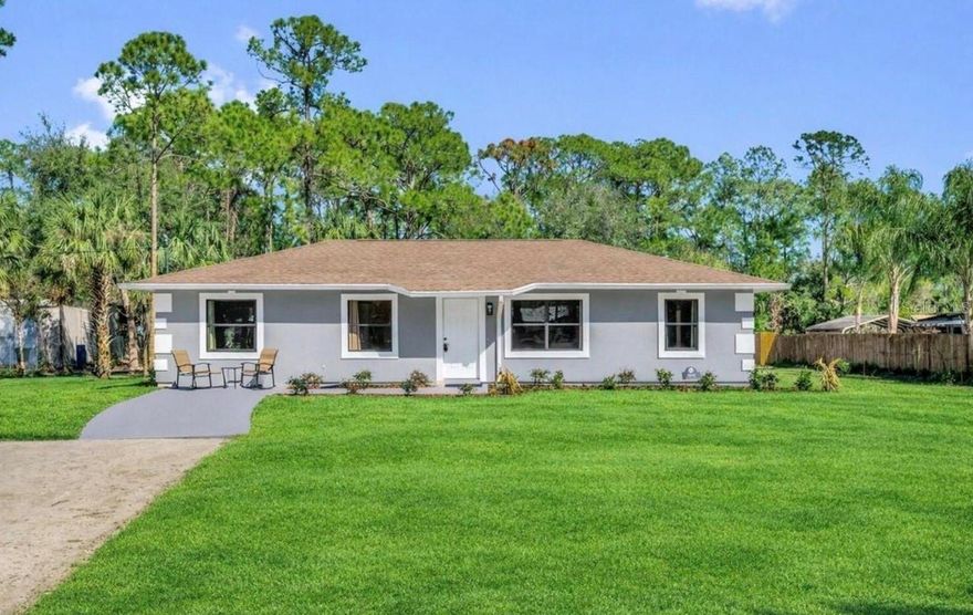 Fenced Acreage! Remodeled Home inside and out! No Hoa!! Brand new 22x24 foot 2 car detached garage with 12ft door!!! Bring the boat and ATV, there is room for everything here! Completely remodeled 3 bedroom 2bath home in peaceful Canaveral Groves country setting, while still being centrally located to Cocoa Beach & Orlando. This home offers a fresh contemporary interior featuring granite countertops, brand new appliances, 42 inch upper cabinets & updated finishes throughout. Enjoy peace of mind with a new ac system & new ductwork 2026 and a roof replacement 2018. Outside, the freshly stuccoed, painted & landscaped home has beautiful curb appeal. The expansive lot offers endless possibilities: Horses & farm animals allowed making the property perfect for those seeking a small hobby farm, homestead or simply room to breathe and grow. 20 miles from Cocoa Beach, 21 miles from Kennedy Space Center, Blue Origin & SpaceX. Come see today! Hablamos Español