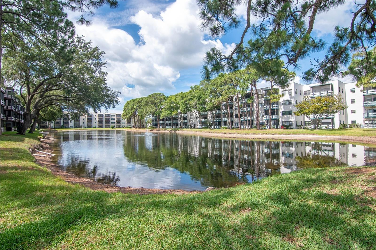 Welcome to the desirable Kenilworth Bldg. in Terrace Park of Five Towns. Located in the back of the complex and close to the gated entry. This 55 plus community is pristine! You’ll be proud to own your squeaky clean 2 bedroom/2 bath unit with covered parking (parking spot is #40) plus extra parking for your 2nd car. Relax on your screened balcony and enjoy the serene view of the sparkling pond with 2 Fountains and wildlife. Trees and vegetation. Many new items have been added to this unit in the last 3 years. Updated breaker box, washer and dryer, stove, dishwasher, microwave. Both bathrooms have updated flooring and vanities. Kitchen has updated flooring and recessed ceiling lights. Additional pantry will stay. The floor plan is living/dining area plus an eat in kitchen. AND your small pet is welcome! This complex has so much to offer pool, clubhouse, card games, dinners, tennis, picnic area, bingo, fitness center, a library and walking areas. Bocce, shuffleboard and horseshoes and so much more! The maintenance fee includes outside maintenance, building insurance, natural gas, water, sewer and trash, internet and cable package. Close to shopping, restaurants and just minutes to the Gulf Beaches! Make this unit your new home relax and enjoy, you’ve earned it!!