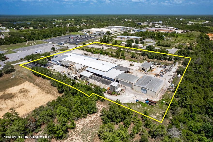 Available Late 2025. 94,510 SF heavy industrial manufacturing facility with M2
zoning and 29 foot maximum ceiling height. presently configured for wood product operations,
however other heavy industrial uses are permitted. The
property includes two additional undeveloped parcels and
offers 24.5' beam clearance in the front, with 21' clearance in
the main free-span section. Door heights up to 18 feet. See attached offering memorandum for specifics. Power infrastructure features
3200 amps at 480V, along with natural gas and an active
sprinkler system. Three separate access gates.
accommodate semi-truck circulation and logistics.
availability projected for late 2025. Please see attachments for OM and site plan. Inquire today!