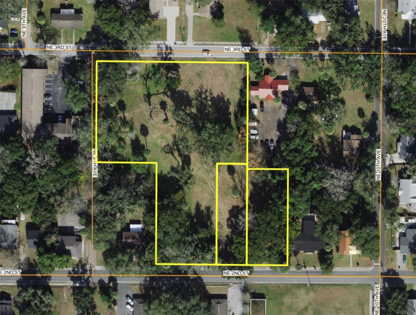 Strategically positioned at the corner of NE 2nd Street & NE 9th Avenue W, this parcel sits just minutes from Historic Downtown Ocala. The site offers the perfect balance of proximity to downtown restaurants, retail, and cultural amenities. Surrounded by established neighborhoods and steady rental demand, this lot is one of the few remaining infill development opportunities in the Ocala core.
**Lot Size: ±2.56 acres
**Downtown-Adjacent Location: Less than 1 mile to Ocala’s Historic Square, restaurants, shops, and cultural venues - Infill Opportunity
**Zoning: R-3 (Multi-Family Residential)
**Density Allowed: 12 units/acre | ±30 units max by code
**Permitted Uses: Multi-family dwellings, single-family homes, two-family and multi-family dwellings, residence-office and residence-galleries, bed & breakfast, assisted living facility
**Special Exceptions Possible: Professional offices, day care, churches, recreation facilities, neighborhood wellness centers
**Parking Requirement: 1.5 spaces/unit. Additional spaces may be required for amenities.
**Utilities: City water and sewer are nearby
**Neighborhood Context: Surrounded by long-standing homes, an opportunity for a well-positioned, modern infill product.
**Corner Exposure: Frontage on both NE 2nd St & NE 9th Ave for easy access and design flexibility
**Connectivity: Access to major corridors, including US 301/441 and SR 40
This site represents a rare chance to deliver new housing just outside the downtown core — close enough to enjoy the amenities. Ideal for an investor, builder, or developer looking to capture demand for modern apartments or townhomes close to downtown Ocala’s growing market.