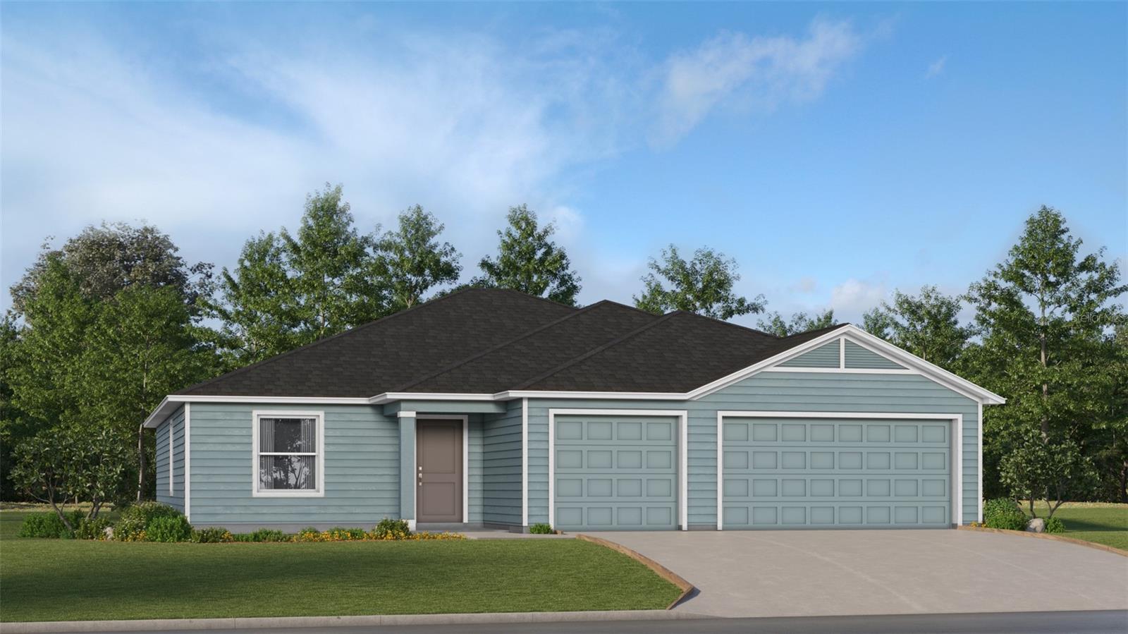 This new single-level home boasts a low-maintenance layout with an inviting open-concept floorplan allowing for seamless entertaining. A versatile flex space is located off the foyer, with three bedrooms surrounding the main living area, including the luxurious owner’s suite with an en-suite bathroom and walk-in closet.