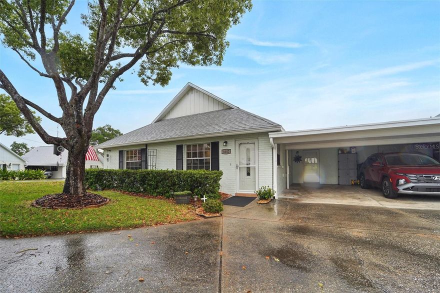 Welcome to your new home in The Wilds community in New Port Richey. Walk into this Villa situated on the ground floor that is the larger of the 2 bedroom and 2 bathroom homes in the development. You enter the open concept floorplan in the living room that flows into the dining room and kitchen area all with updated ceramic tile. The kitchen is well equipped with stainless steel appliances and an under-sink water purifier. The utility room is off to the side with a washer/dryer that will convey with the sale. The master bedroom is spacious and has an ensuite bathroom. The second bedroom has convenient access to the second full bath. The dining, shopping and charm of the riverfront park downtown are minutes away. The river gives you access to the Gulf and all it has to offer. The community has many daily activities, a beautiful pool, tennis court and clubhouse to gather and share special events. It is also a golf cart friendly community making it a breeze to get to the entertainment downtown as several festivals and concerts take place throughout the year. New Port Richey is a hidden gem and convenient to beaches, gulf boating and all the Tampa Bay area has to offer.