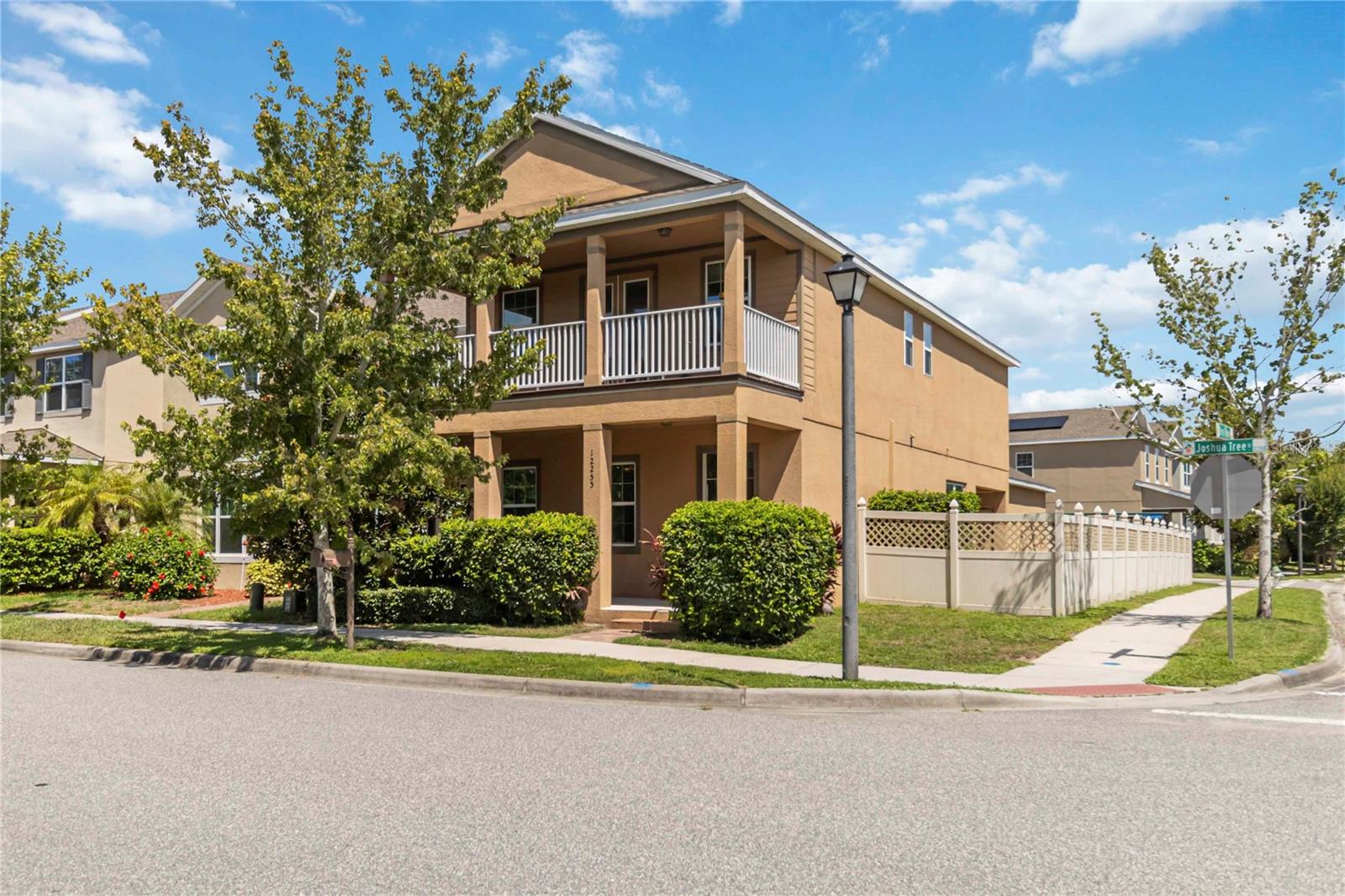 Welcome home to this impeccably maintained and move-in ready residence in Windermere Trails! Situated on a corner lot, one block from the community pool and amenities with a fenced yard, this home offers both convenience and privacy. Step inside to find updated plank flooring on the main level and fresh paint, creating a bright and inviting atmosphere. The spacious, modern floorplan seamlessly connects the living, dining, kitchen, and family rooms. The fully equipped kitchen offers SS appliances, granite counters, pantry, bar seating and island. Upstairs you'll find a primary bedroom with walk-in closet and en-suite with dual vanity and tile tub/shower combo. Two more generously sized bedrooms and a flexible media/loft space share a well appointed full bath with dual vanity. Prepare to be enchanted by the large balcony, offering amazing views of the nightly Disney fireworks. Outside, a new paver patio complements the covered rear lanai, perfect for outdoor entertaining. Enjoy the fantastic community amenities, including a clubhouse, pool, walking/jogging trails, and three playgrounds. Great location near top rated schools with easy access to all of Orlando's world class theme parks, amenities, golf, shopping and dining. Schedule a private showing and tour today!