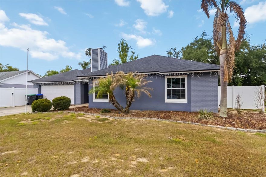 **WASHER AND DRYER INCLUDED**OPTIONAL FURNITURE** Welcome to this charming 3 bedroom, 2 bathroom single family home in Orlando. A standout feature of the home is the versatile bonus room with a fireplace, perfect for a cozy second living area, home office, or an additional sleeping space. Step outside to enjoy the large backyard, offering plenty of room for outdoor activities, relaxing, or hosting gatherings. This home provides a great balance of indoor comfort and outdoor space, making it a wonderful rental opportunity.