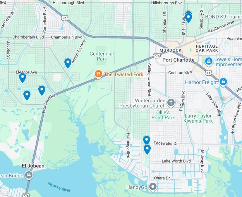 LAND INVESTEMENT OPPORTUNITY! Don't miss the chance to invest in multiple lots. This Package of 8 lots is located in Port Charlotte. Price is $40,000 for ALL 8 lots. Seller also has 10 other lot packages available in different areas. Ideally located close to US-41 & Port Charlotte Beach Park. Port Charlotte Beach Park offers sand, sheltered waters, and spectacular sunsets year-round. Amenities include a boardwalk with a fishing pier, boat ramp, canoe/kayak launch, horseshoe pits, bocce courts, basketball courts, tennis courts, volleyball court, playground area, small shelters with picnic tables, two large pavilions, restrooms, heated swimming pool, and a recreation center. Also, just a short car ride to the Gulf Beaches of Boca Grande, Englewood, or Manasota Key to name a few where you will find world-class fishing and white sand between your toes.