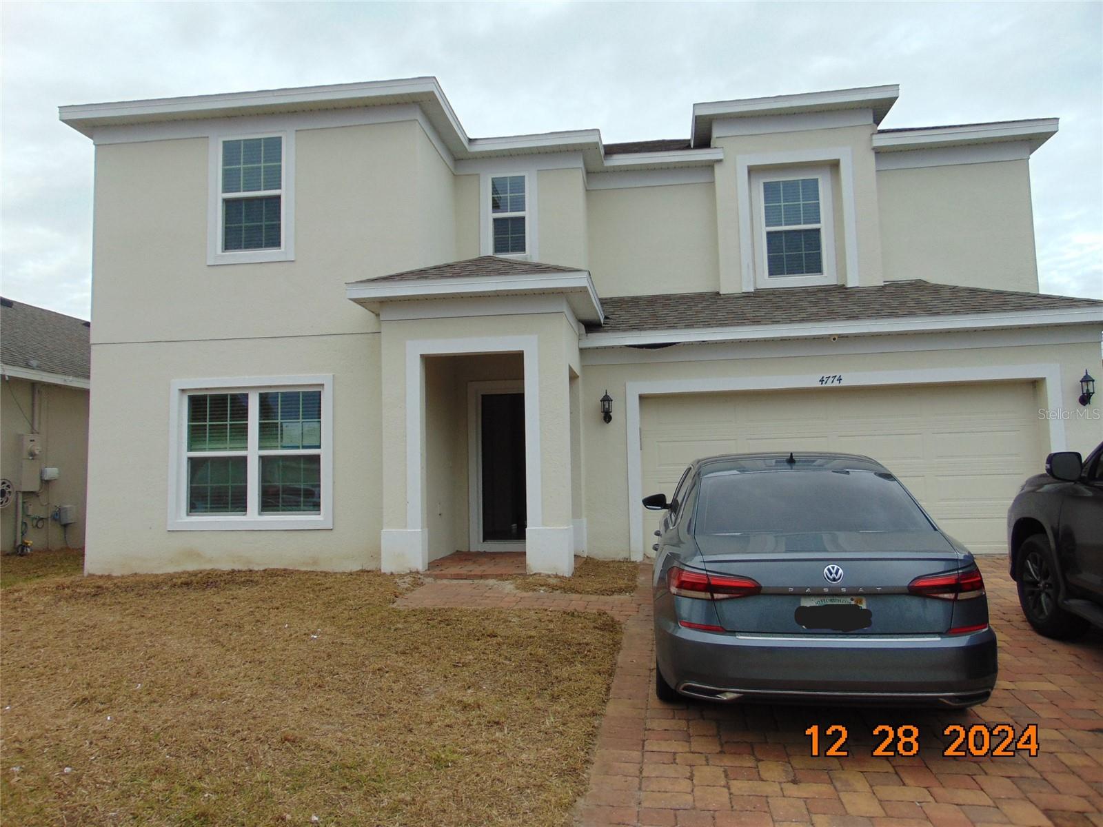 Welcome to this beautiful home located in Kissimmee, FL. This very generously sized, single-family home that has modern features everyone will love! This 2019 home has 4 large bedrooms and 2 full baths. Tile all throughout the first floor and high vaulted ceilings really opens up the space. The kitchen is bright and open with dark cabinets and marble counter tops throughout including the center island- great for a breakfast nook. The also has a large walk-in pantry and overlooks the living room. This home really hosts enough space for friends and family to come together and make memories for years to come! Community Pool and playground. The house has access to the community amenities: swimming pool with splash pad, playground and amazing water views. All conveniently located to the Sun rail Station, numerous shopping and dining options, schools, medical facilities, Kissimmee’s Lakefront - Lake Toho (championship bass fishing), theme parks, airport, transportation & much more. Apply on turbo tenant.