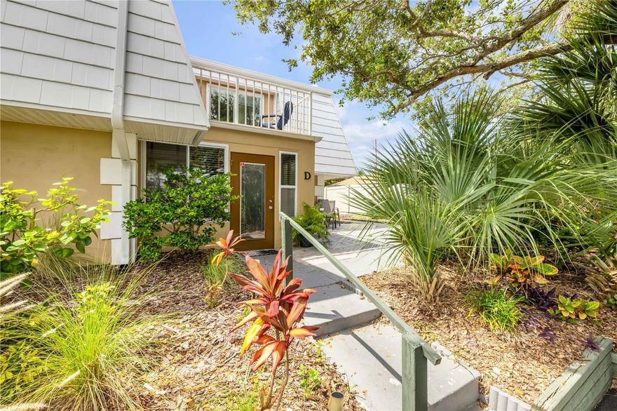 Welcome to this charming 2-bedroom, 2.5-bath townhome located just across the street from the sparkling sands of New Smyrna Beach! Nestled in the sought-after beachside community of Bahamian Club, this home offers the best of coastal living—whether you’re looking for a full-time residence, vacation escape, or income-producing short-term rental.
This split-level layout is designed for both comfort and convenience. Upstairs, you’ll find the master suite with a private full bath, a guest bedroom, and an additional full bathroom. Each bedroom has access to a private balcony, where you can unwind with ocean breezes or take in romantic sunsets over the Indian River horizon.
Downstairs features an efficient kitchen, a dining area, a half bath, and a cozy living room that opens to a screened-in porch—perfect for relaxing or entertaining after a day in the sun.
Bahamian Club offers a resort-style experience with access to a sparkling community pool, clubhouse, tennis and pickleball courts with lush tropical landscaping throughout.
Located just steps across the street to feel the warm sand beneath your feet, or enjoy local favorites like Flagler Avenue and Canal Street, filled with dining, shopping, and entertainment. Whether you're walking the beach at sunrise or enjoying live music in town, there’s always something to explore.
Zoned for short-term rentals, this property gives you the flexibility to use it as a personal getaway, a full-time home, or a vacation rental that generates income when you’re not there.  All current HOA Docs are on the website: www.bahamianclub.com