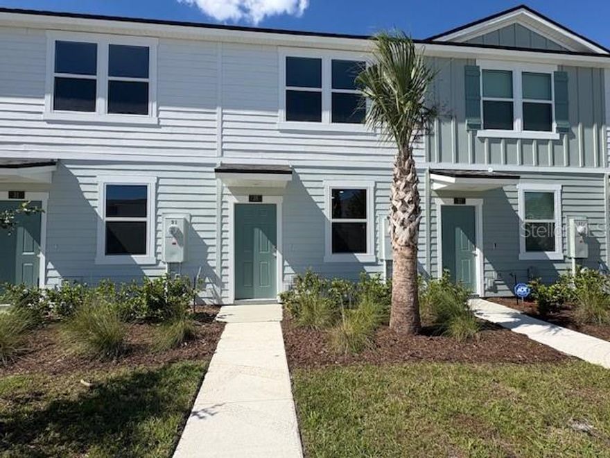 READY NOW! Beautiful 2-Bedroom Townhome in a Prime Location!
Perfectly situated off County Road 207, just minutes from historic downtown St. Augustine! This charming townhome offers convenience and comfort with easy access to shopping, dining, top-rated schools, and healthcare facilities. Enjoy a toddler park, and a dog park—perfect for an active and family-friendly lifestyle. Quick walk to the mailboxes and dog park.