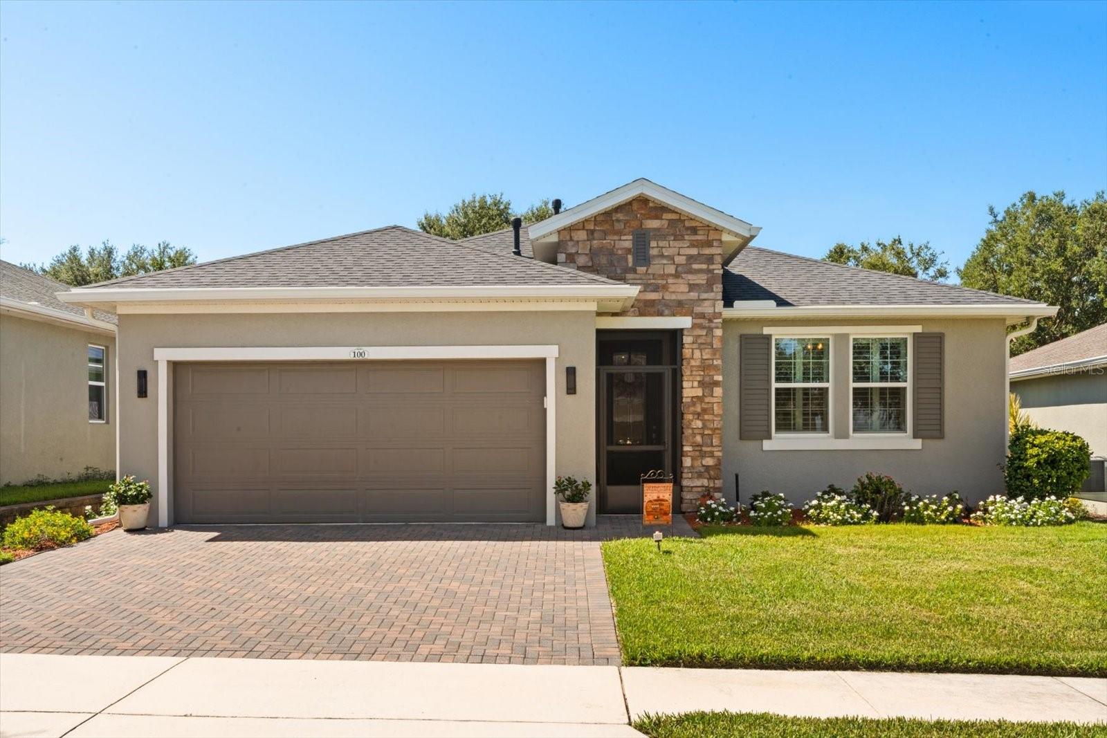 Stunning 3-Bedroom Home in Trilogy 55+ Resort Community - Your Ideal Vacation Lifestyle Awaits!
Nestled in the picturesque hills and serene lakes of Groveland, Florida, this beautifully upgraded home offers a perfect blend of comfort, luxury, and convenience in the coveted Trilogy community. The spacious, open floor plan is designed for effortless entertaining and easy everyday living. Thoughtfully upgraded by the original owners, the home features decorative enhancements, energy-efficient improvements, and accessibility-friendly features that ensure both comfort and safety. Most rooms are adorned with stylish and easy-to-maintain wood-look tile flooring, and crown molding enhances the home’s elegant design. All windows come with full-panel plantation shutters, for added elegance, privacy, and low-maintenance living.
The flexible third bedroom can be used as a home office or easily transformed into a home office, adapting to your unique needs. The recently renovated secondary bath offers both style and accessibility, featuring marble-look tile and a premium vanity. For energy-conscious buyers, the whole-home solar panels—which are fully paid off—mean immediate savings on electricity, making this home as efficient as it is beautiful.
The true gem of this home is the screen-enclosed outdoor space, where you can unwind or entertain in privacy. Enjoy a refreshing dip in the saltwater pool surrounded by lush landscaping and no visible rear neighbors, providing a tranquil retreat. For seamless indoor-outdoor living, a triple-panel sliding door opens up the living area to the patio, blending both spaces effortlessly.
Conveniently located just 30 miles from metro Orlando and only 14 miles from the scenic Lake Louisa State Park, this home offers the perfect balance of peaceful living with easy access to all the attractions and amenities of the city.
As a Trilogy resident, you’ll have access to an incredible list of premium resort-style amenities, including a full-service restaurant and lounge, social events and community activities, tennis and pickleball courts, a state-of-the-art gym, and sparkling pools and relaxing cabanas. Whether you're relaxing at home, mingling with neighbors, or exploring Orlando’s attractions, Trilogy offers a lifestyle that feels like a permanent vacation.
Experience it for yourself—schedule a tour today and make this dream home yours!